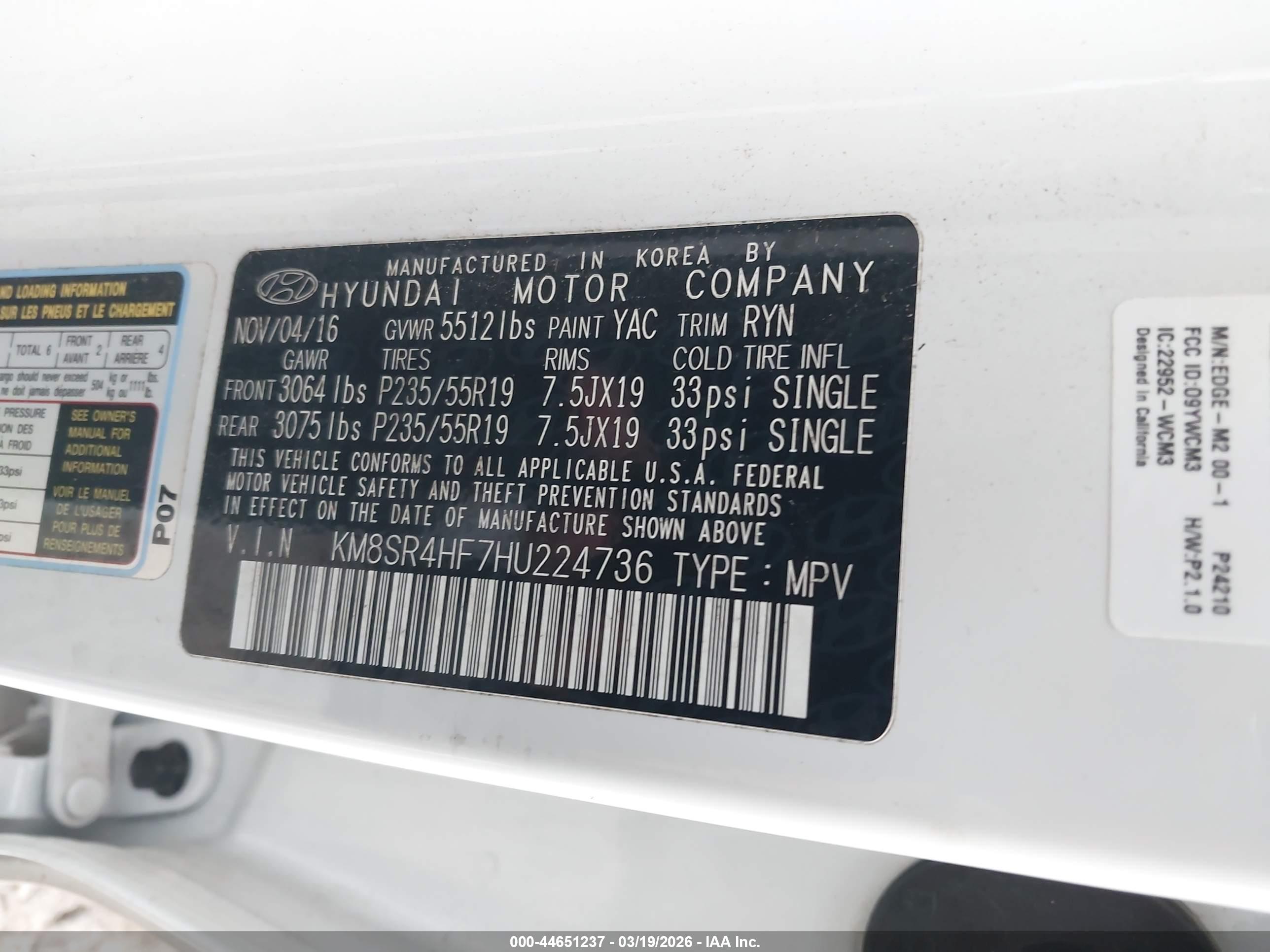 HYUNDAI SANTA image 9