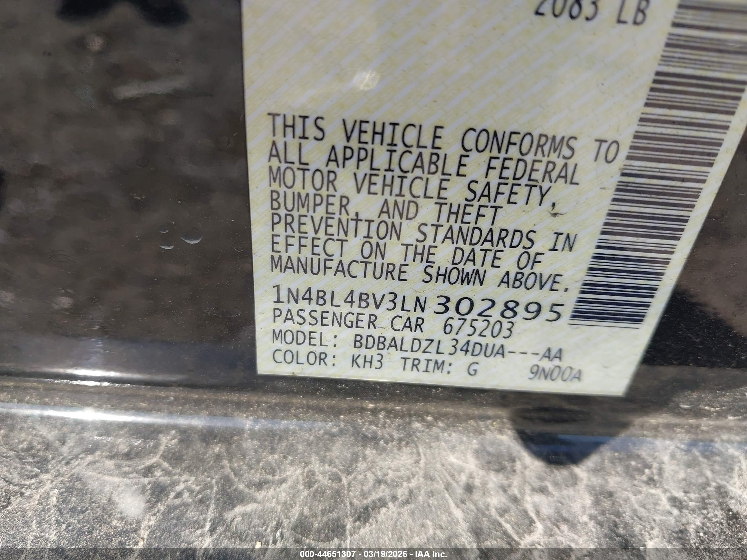 NISSAN ALTIMA image 9