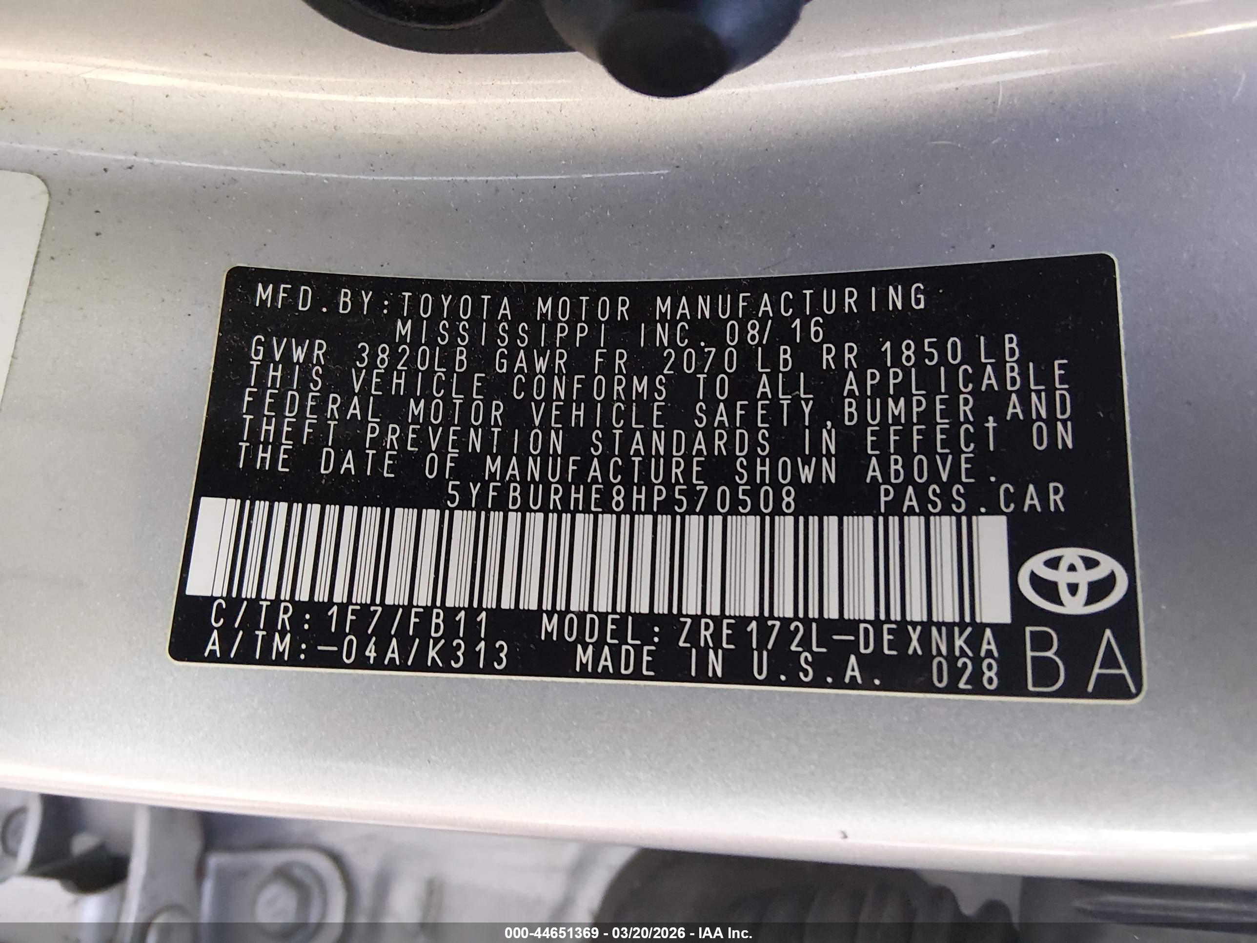 TOYOTA COROLLA image 9