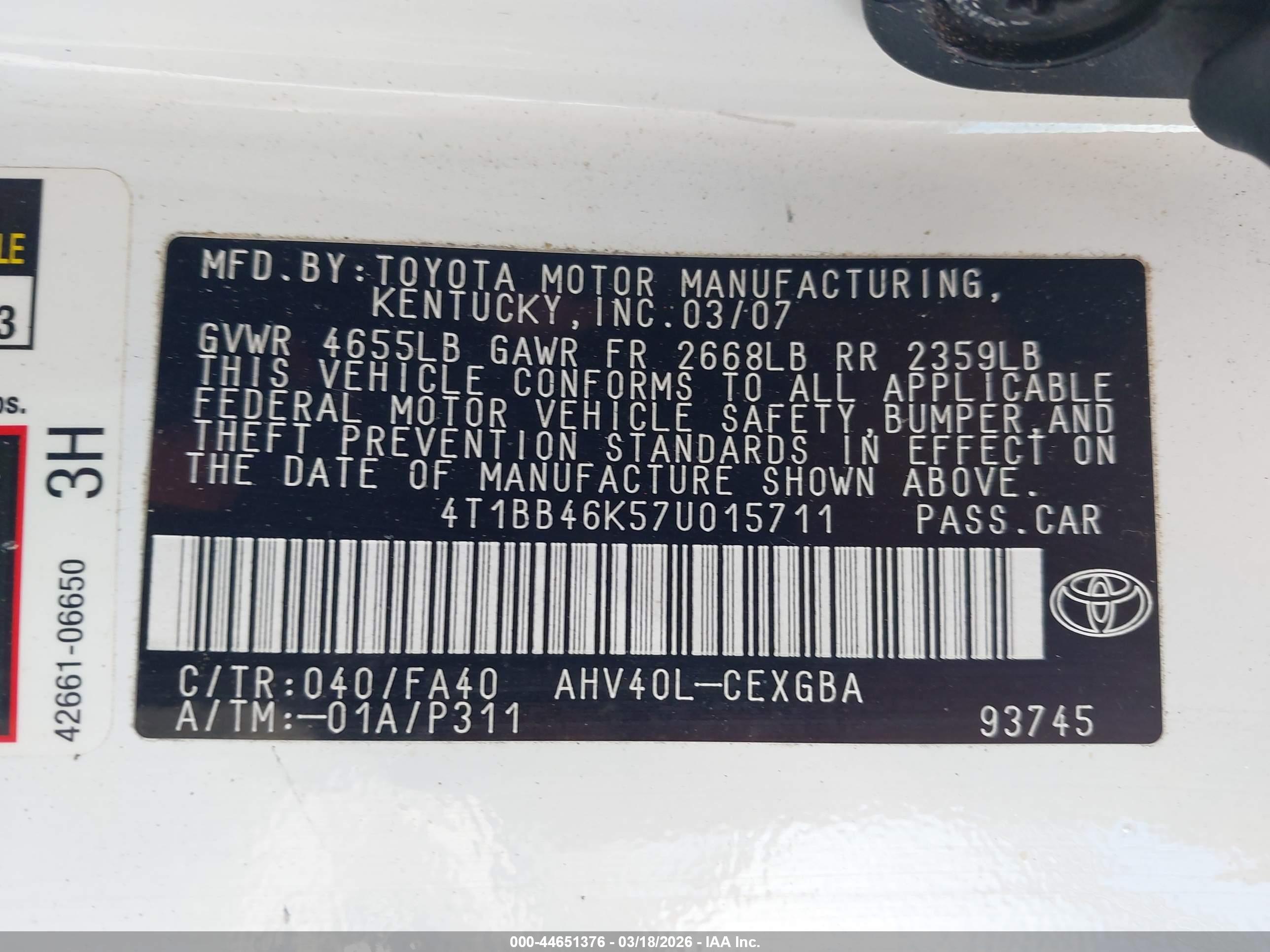 TOYOTA CAMRY image 9
