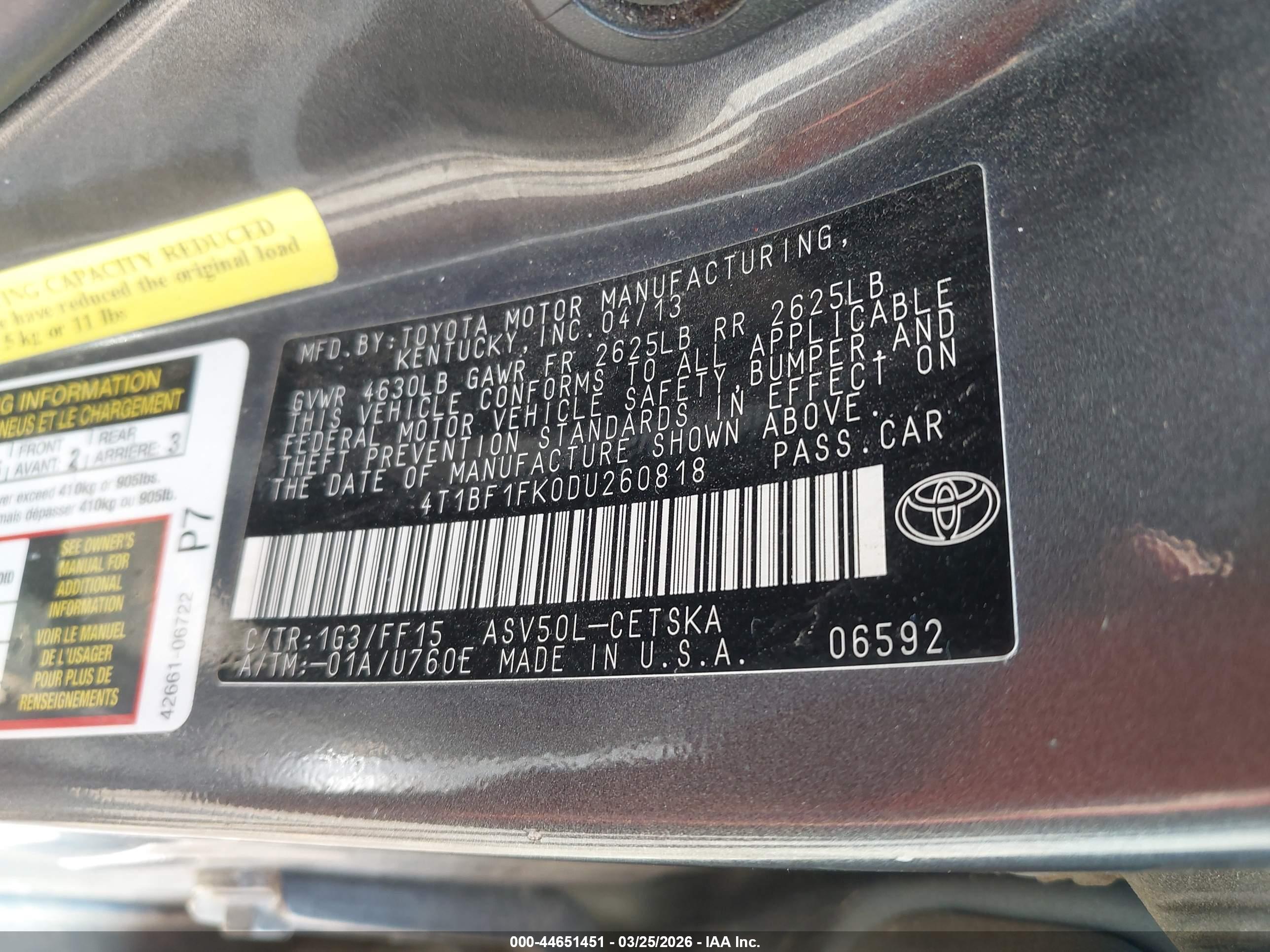 TOYOTA CAMRY image 9