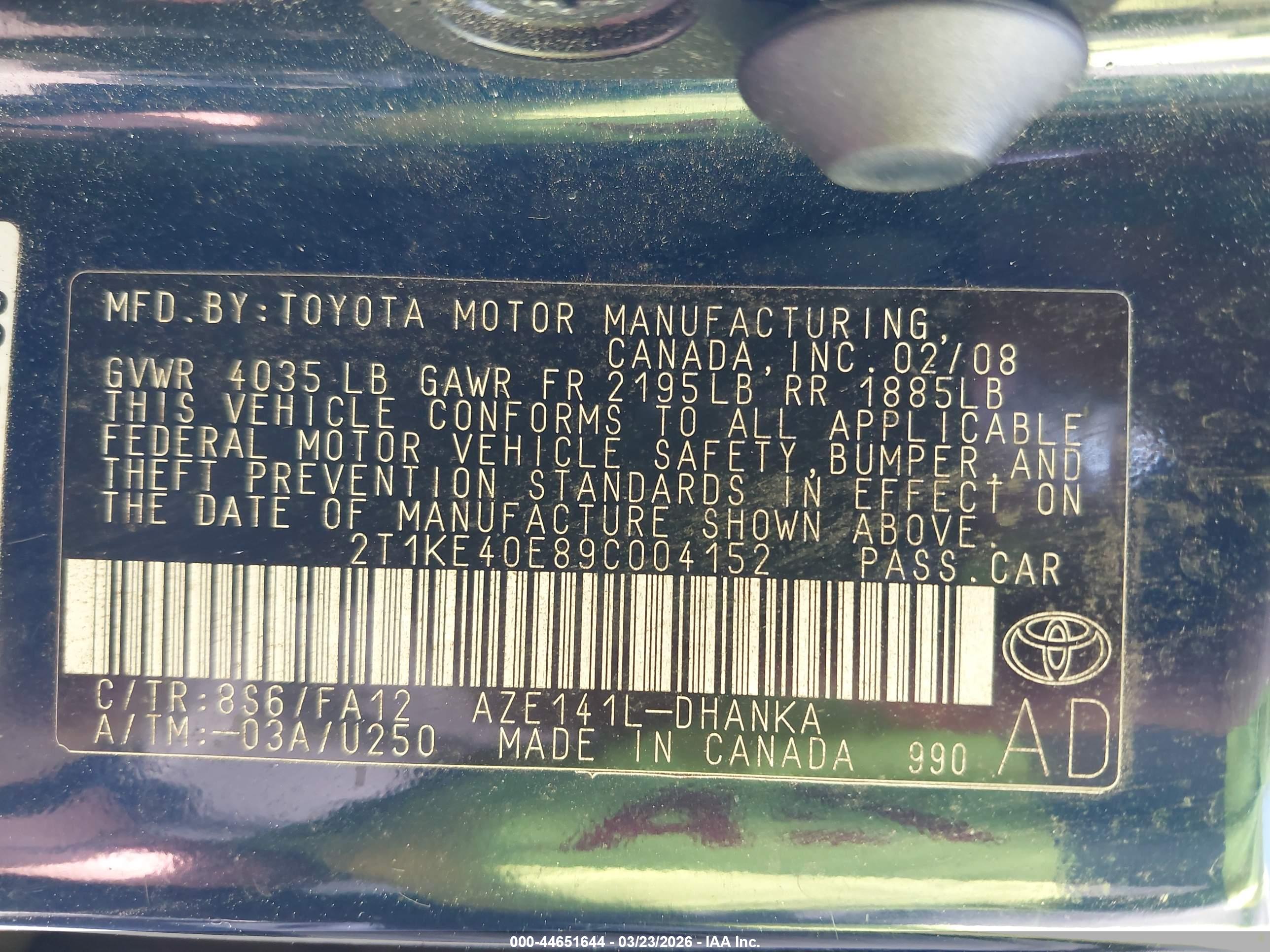 TOYOTA MATRIX image 9