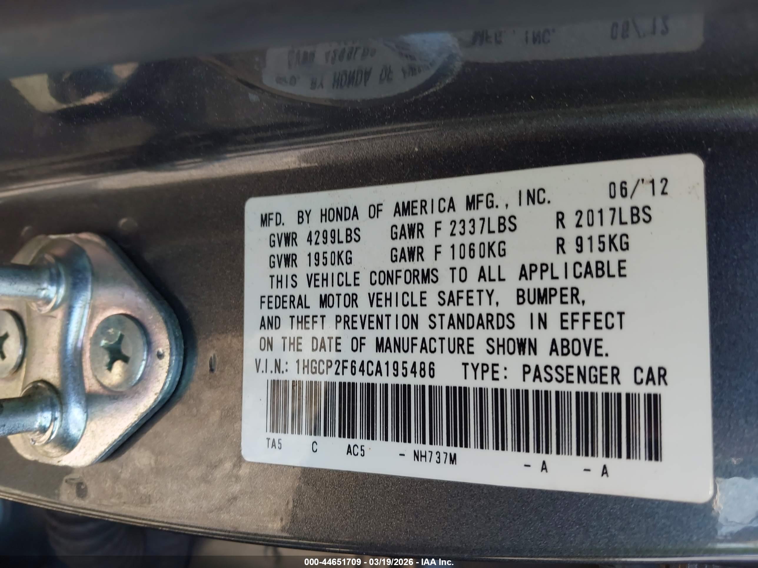 HONDA ACCORD image 9