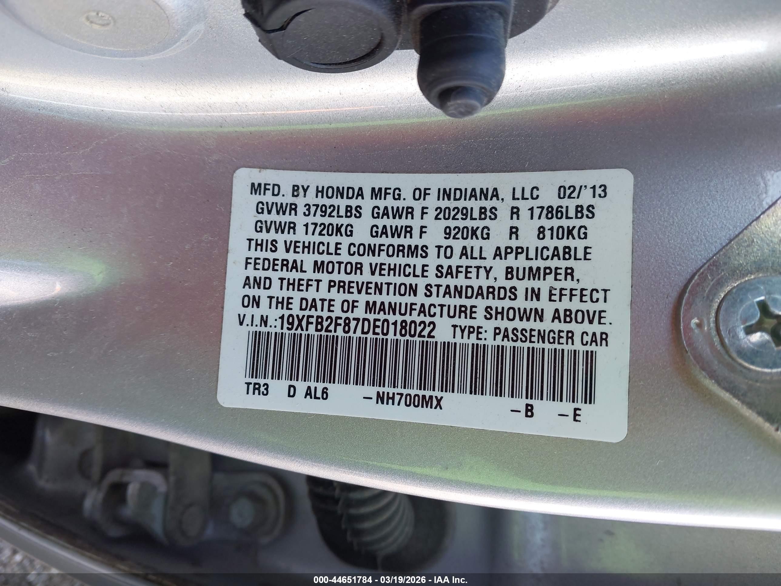 HONDA CIVIC image 9