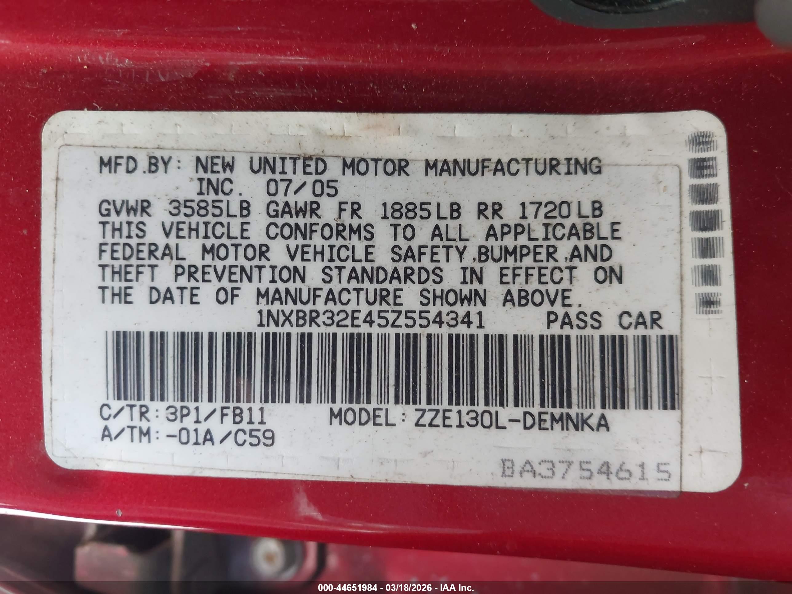 TOYOTA COROLLA image 9