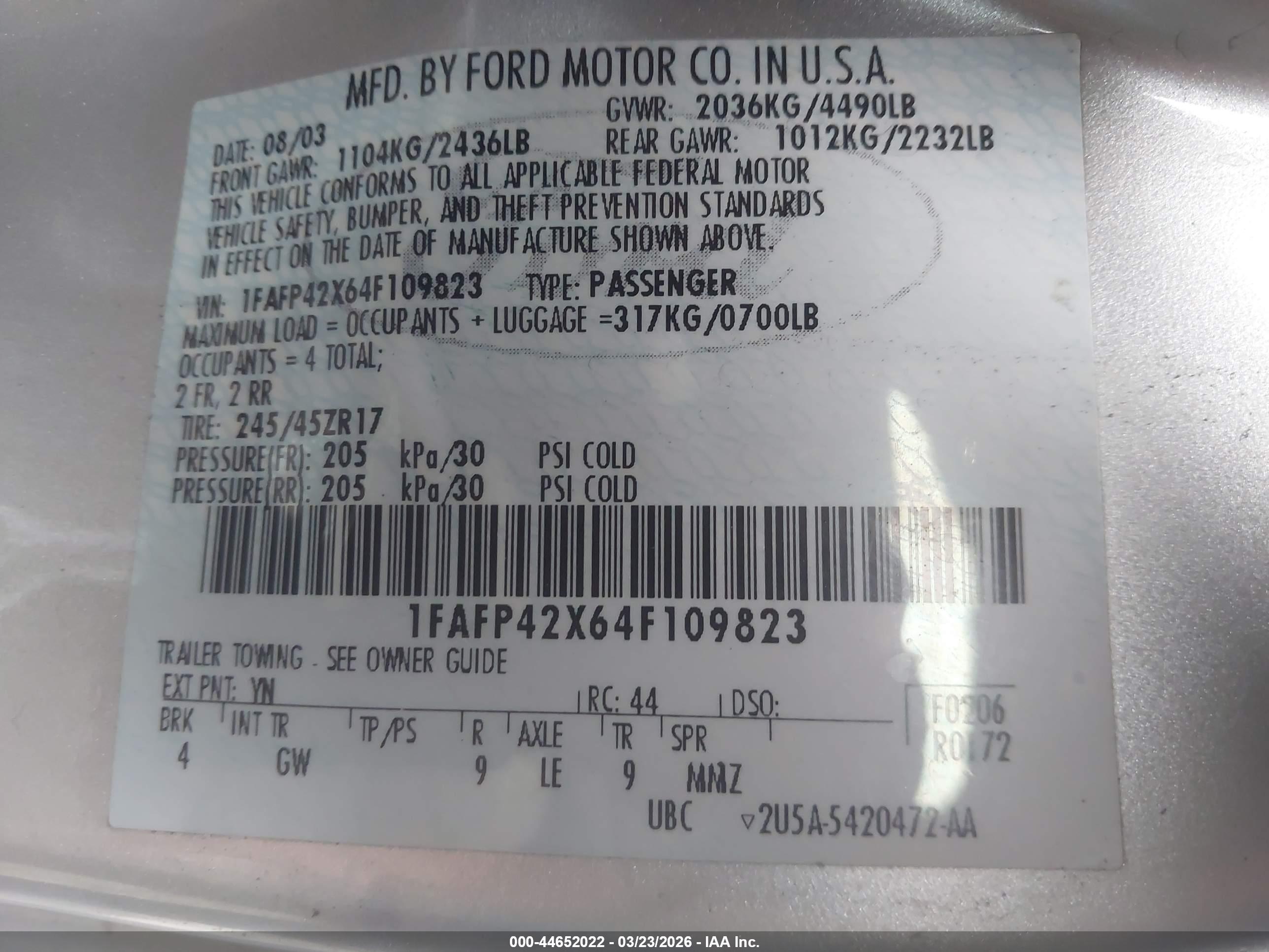 FORD MUSTANG image 9