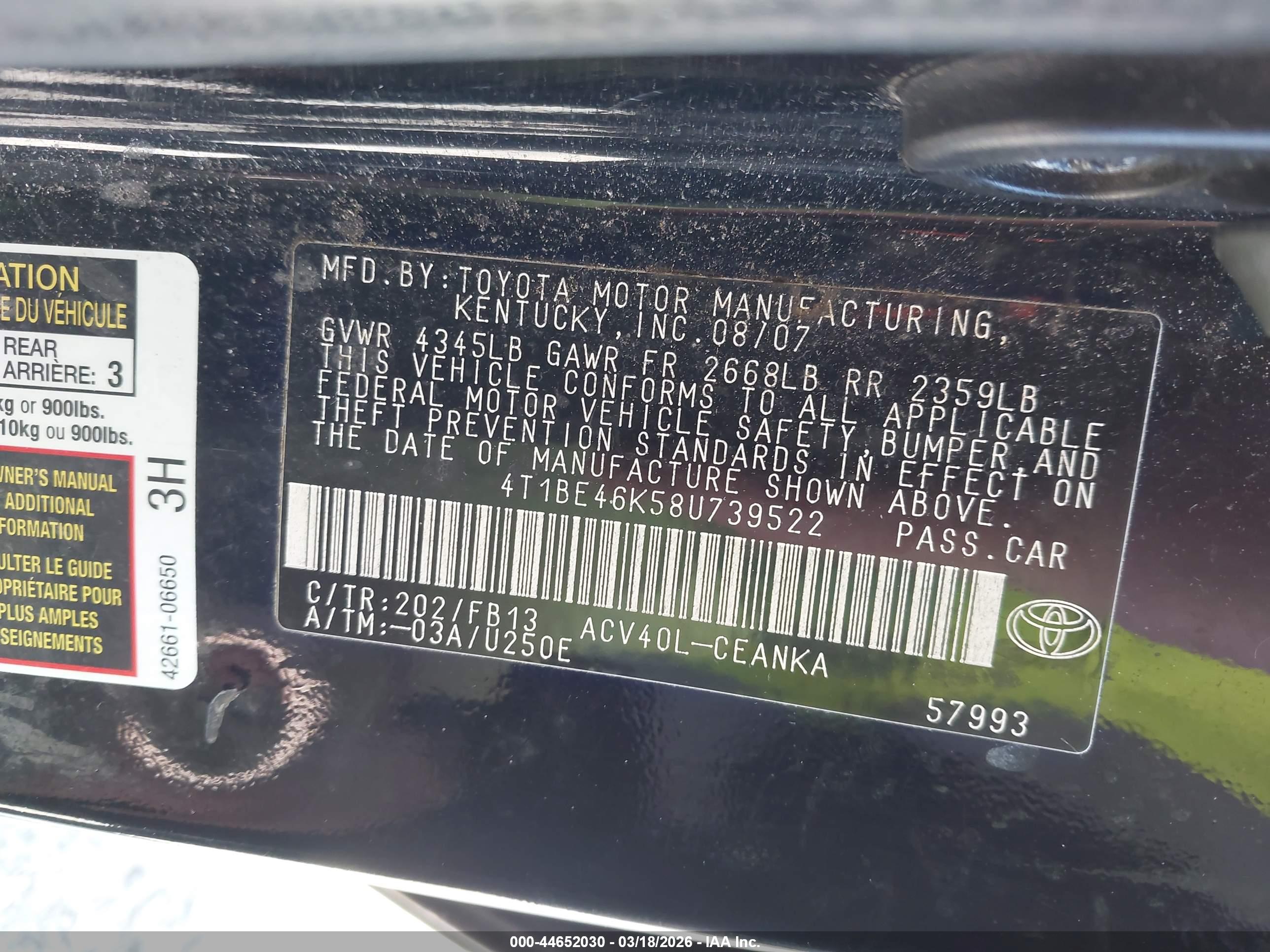 TOYOTA CAMRY image 9