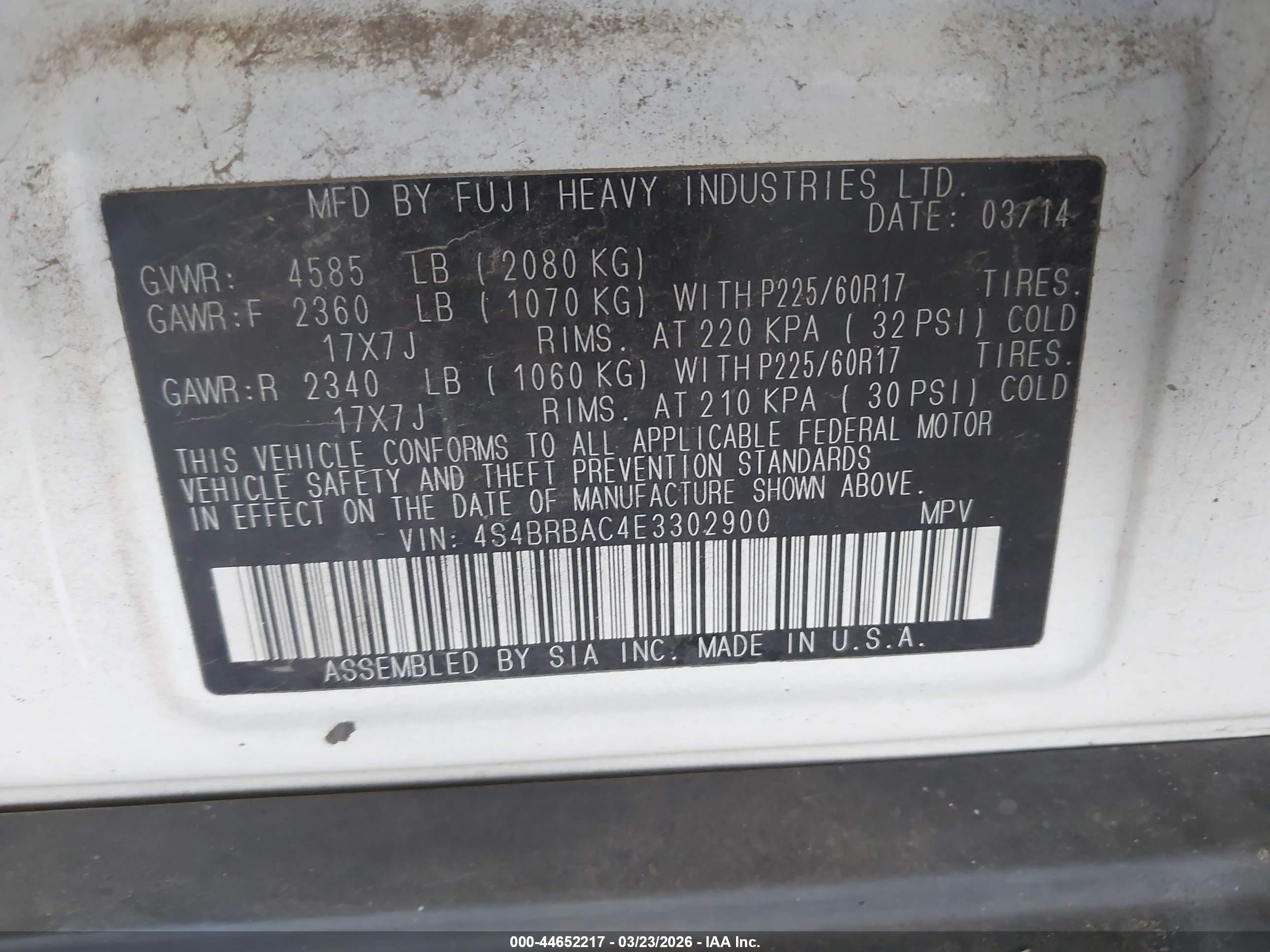 SUBARU OUTBACK image 9