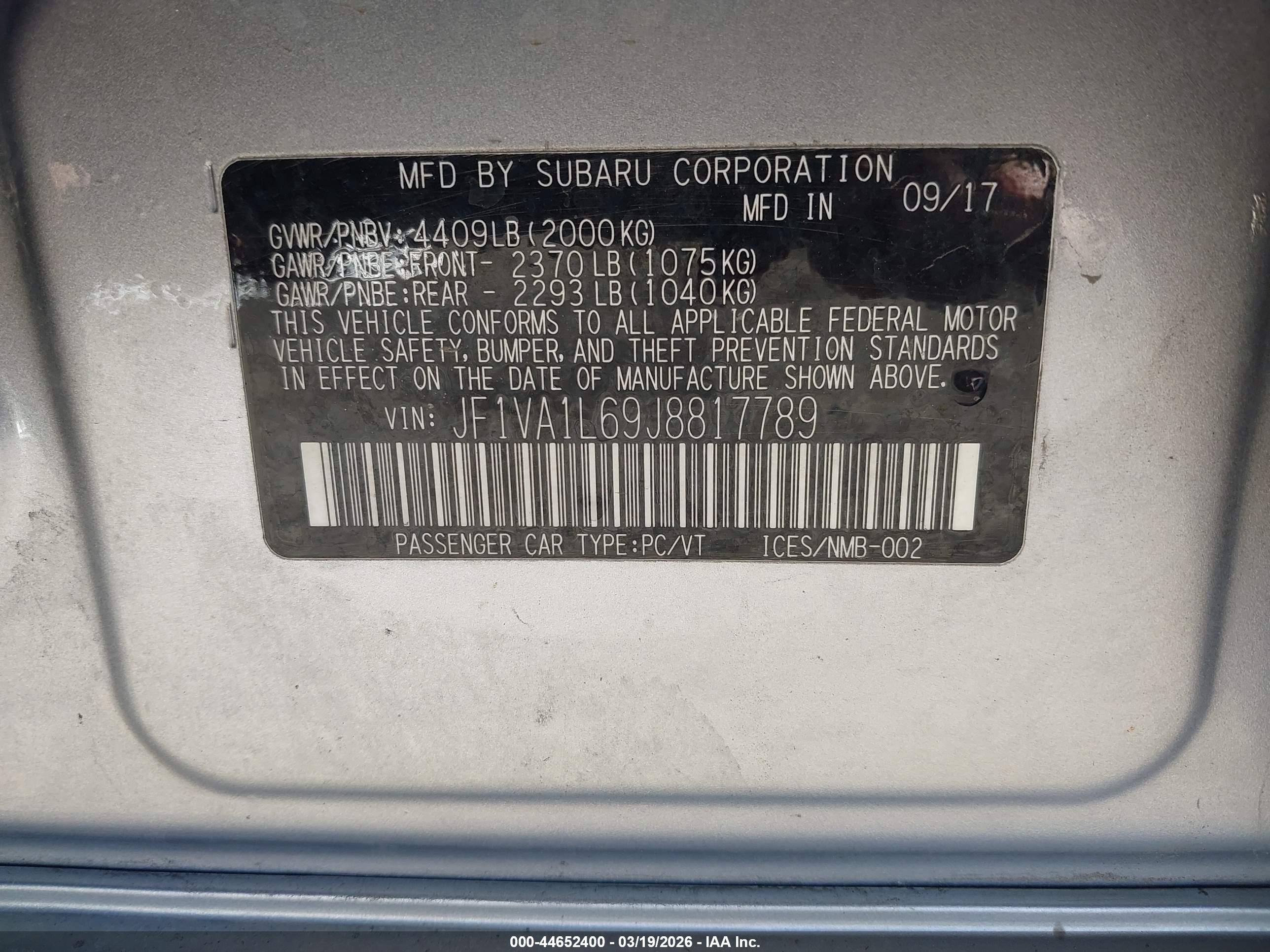 SUBARU WRX image 9