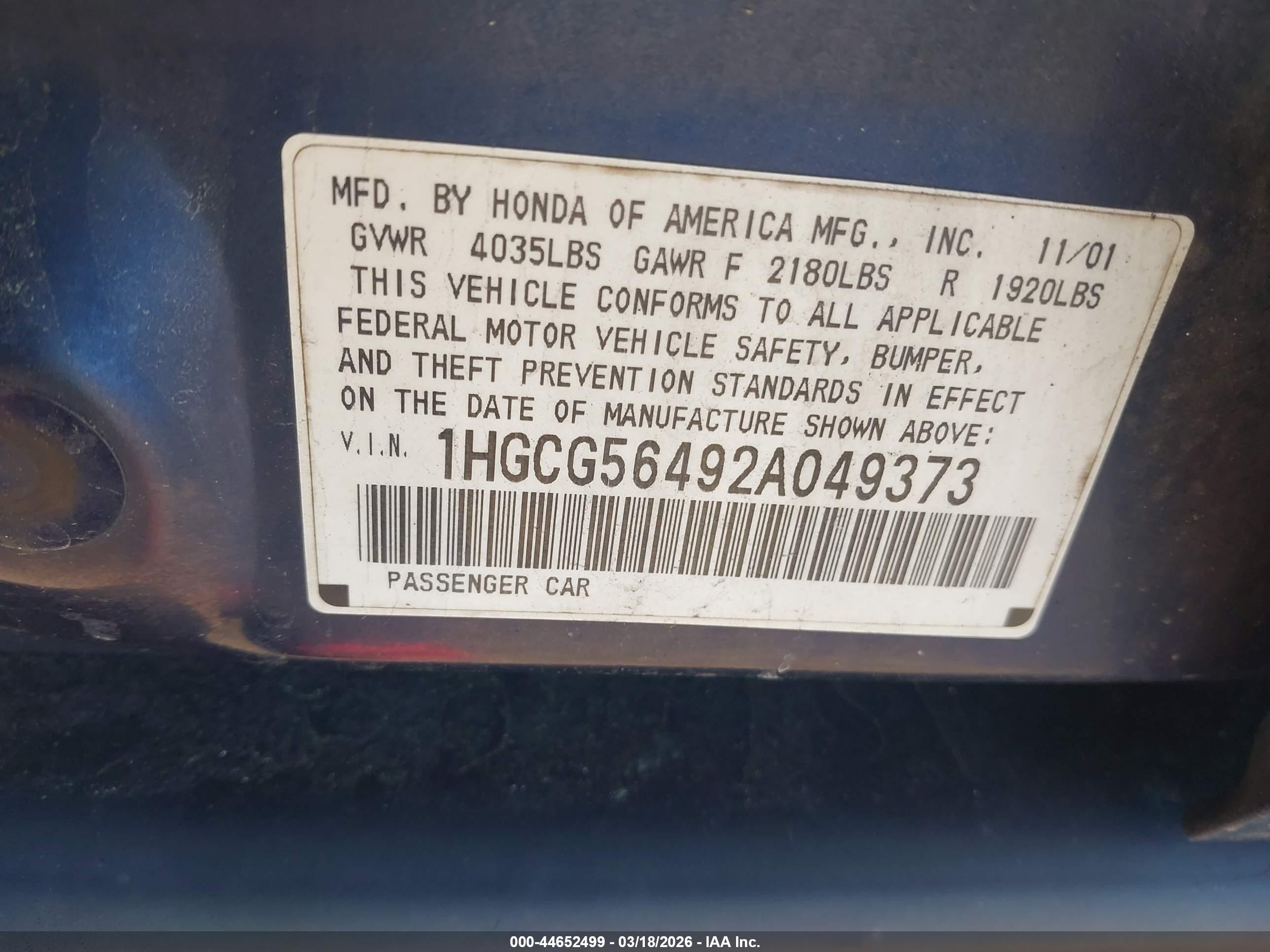 HONDA ACCORD image 9