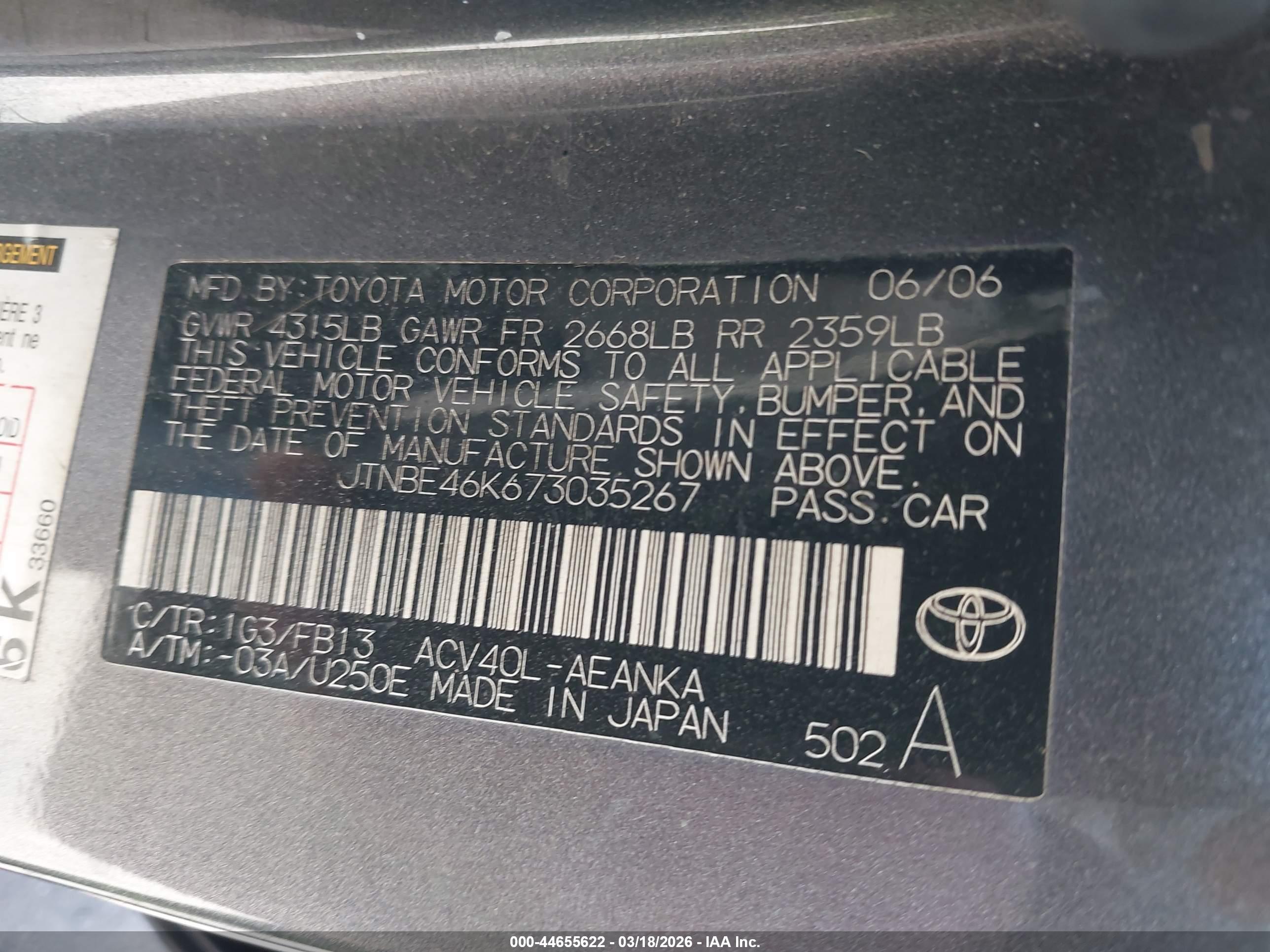 TOYOTA CAMRY image 9