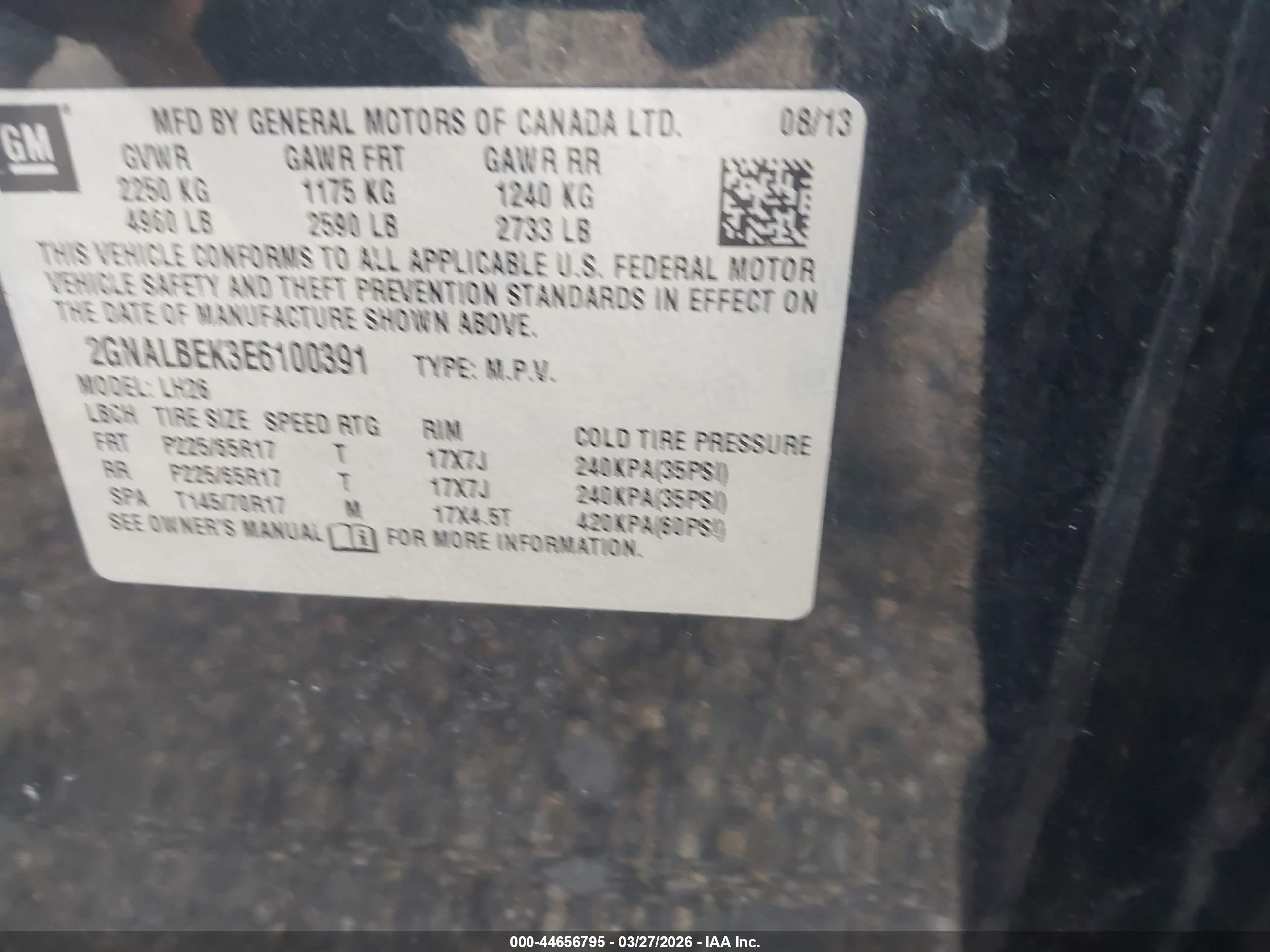 CHEVROLET EQUINOX image 9