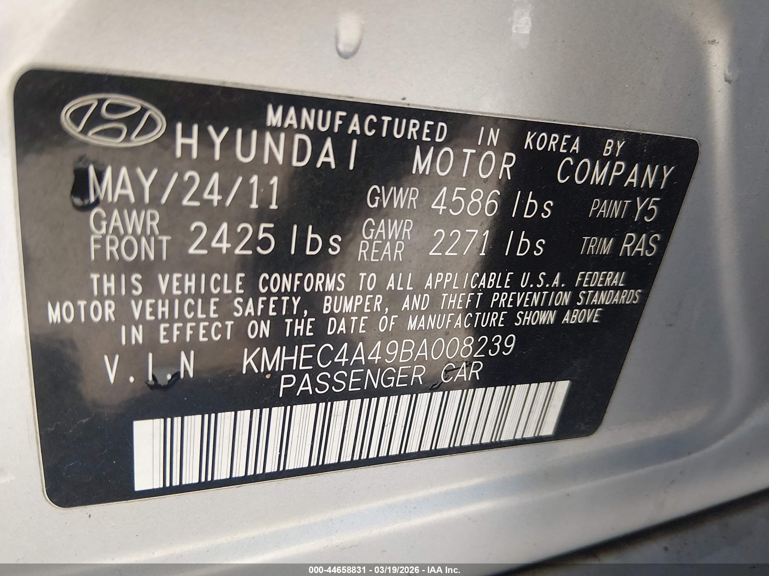 HYUNDAI SONATA image 9