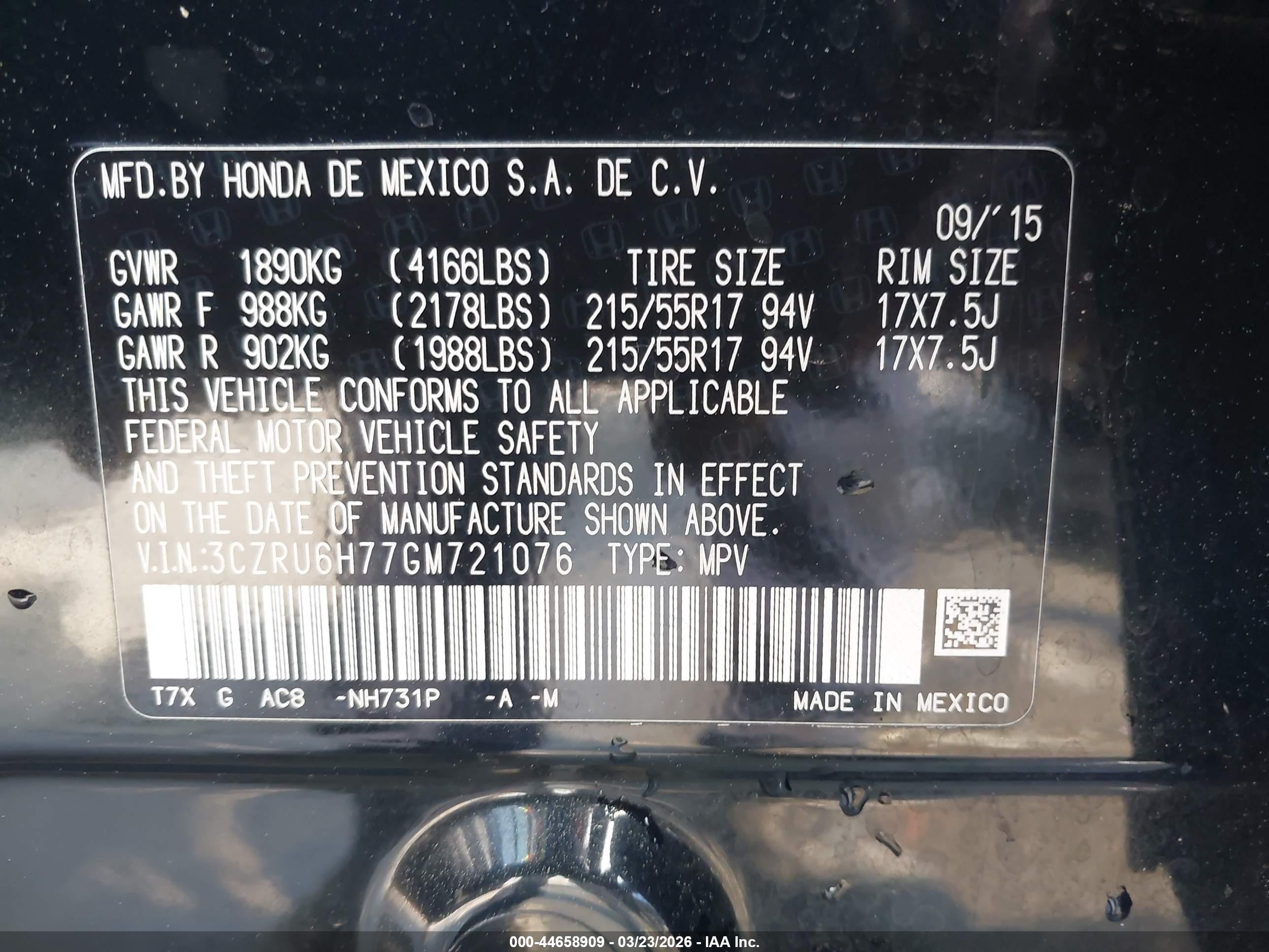 HONDA HR-V image 9