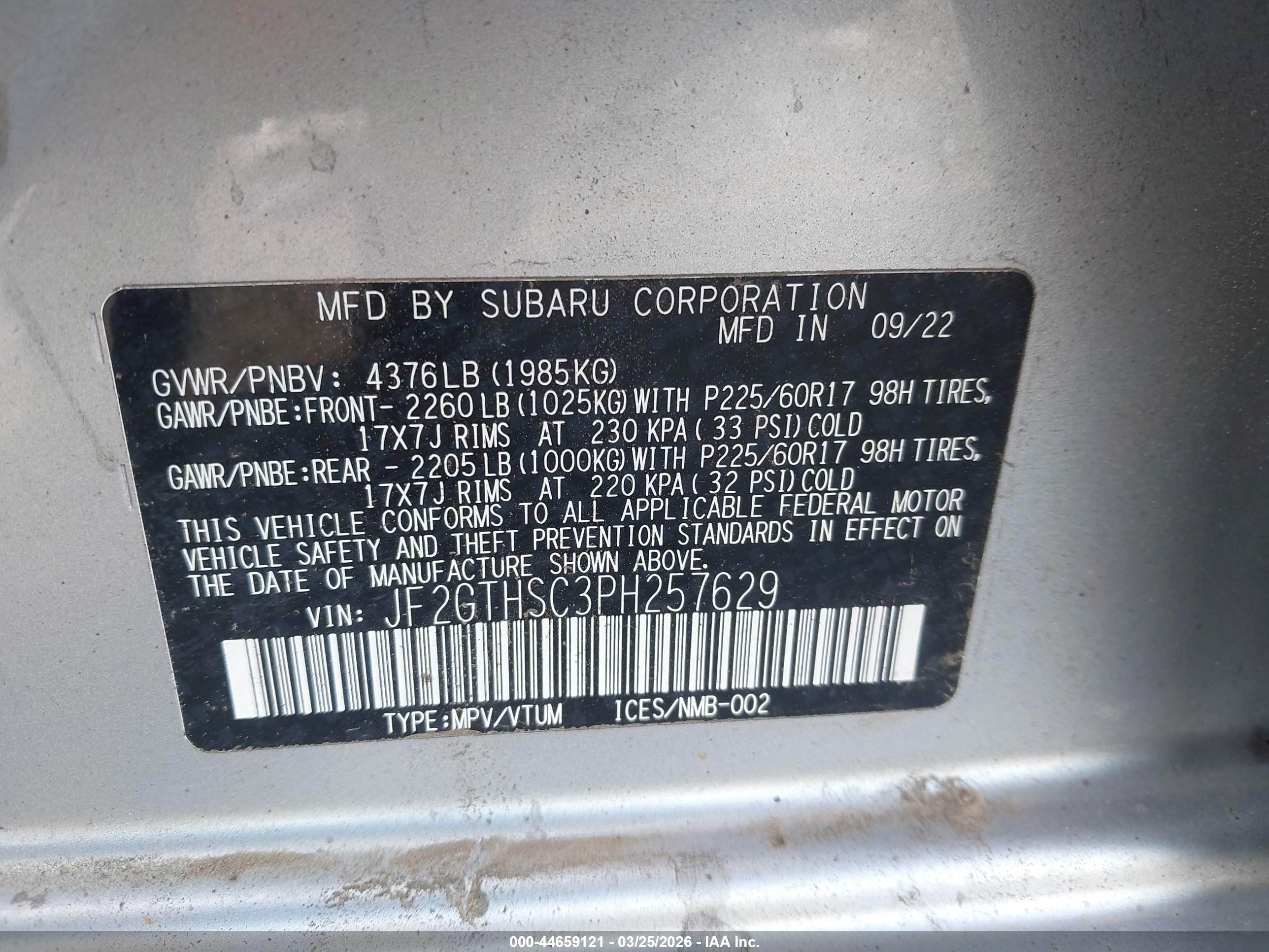 SUBARU CROSSTREK image 9