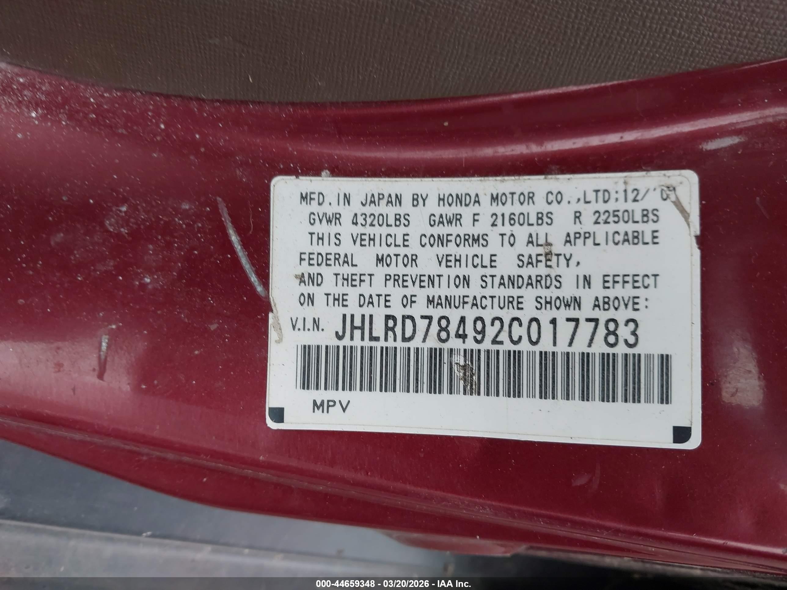 HONDA CR-V image 9