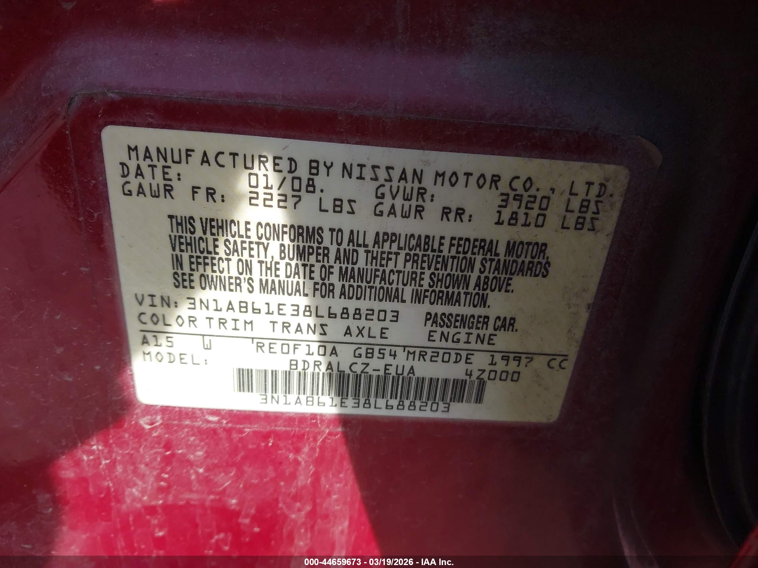 NISSAN SENTRA image 9