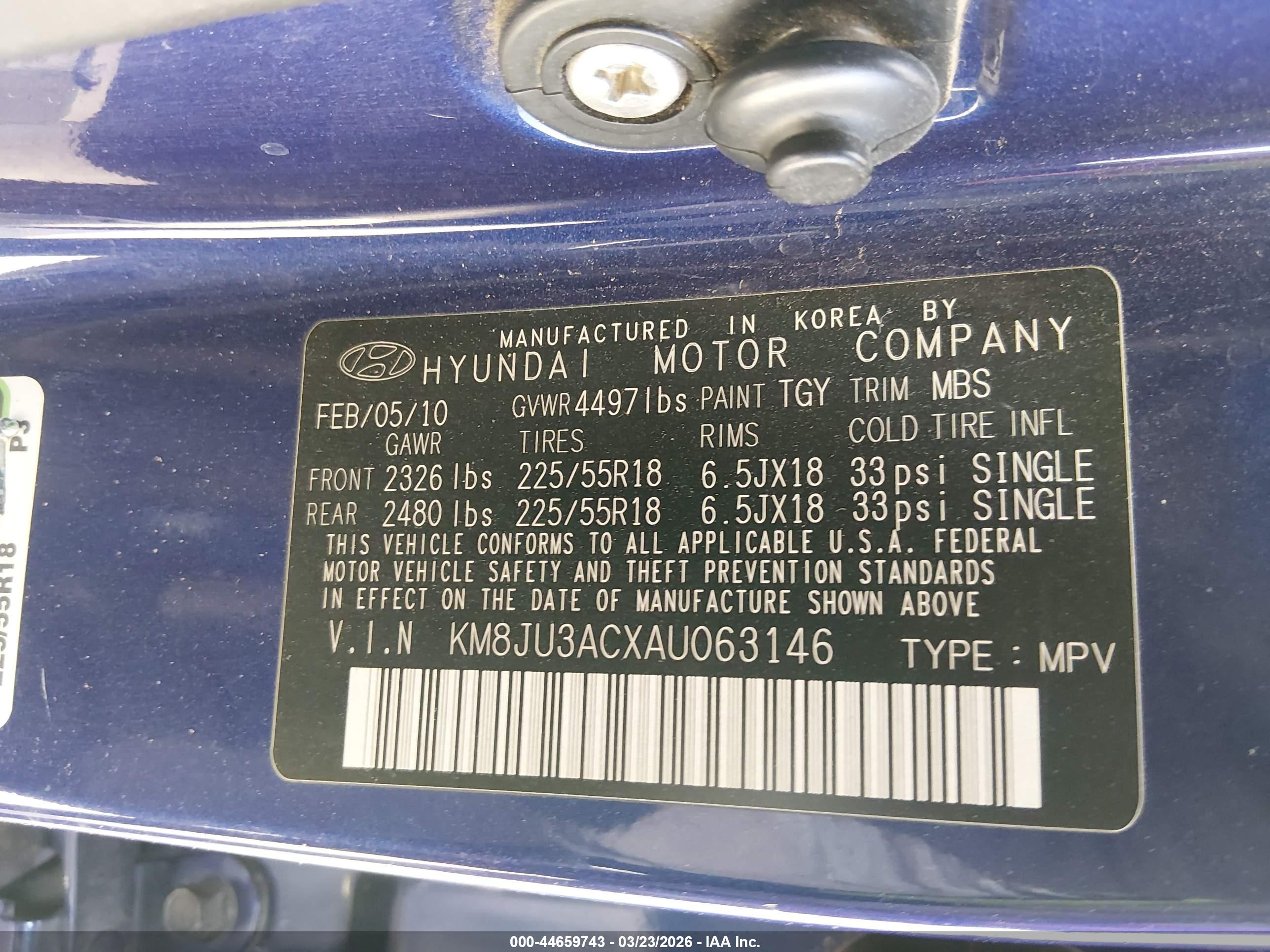 HYUNDAI TUCSON image 9