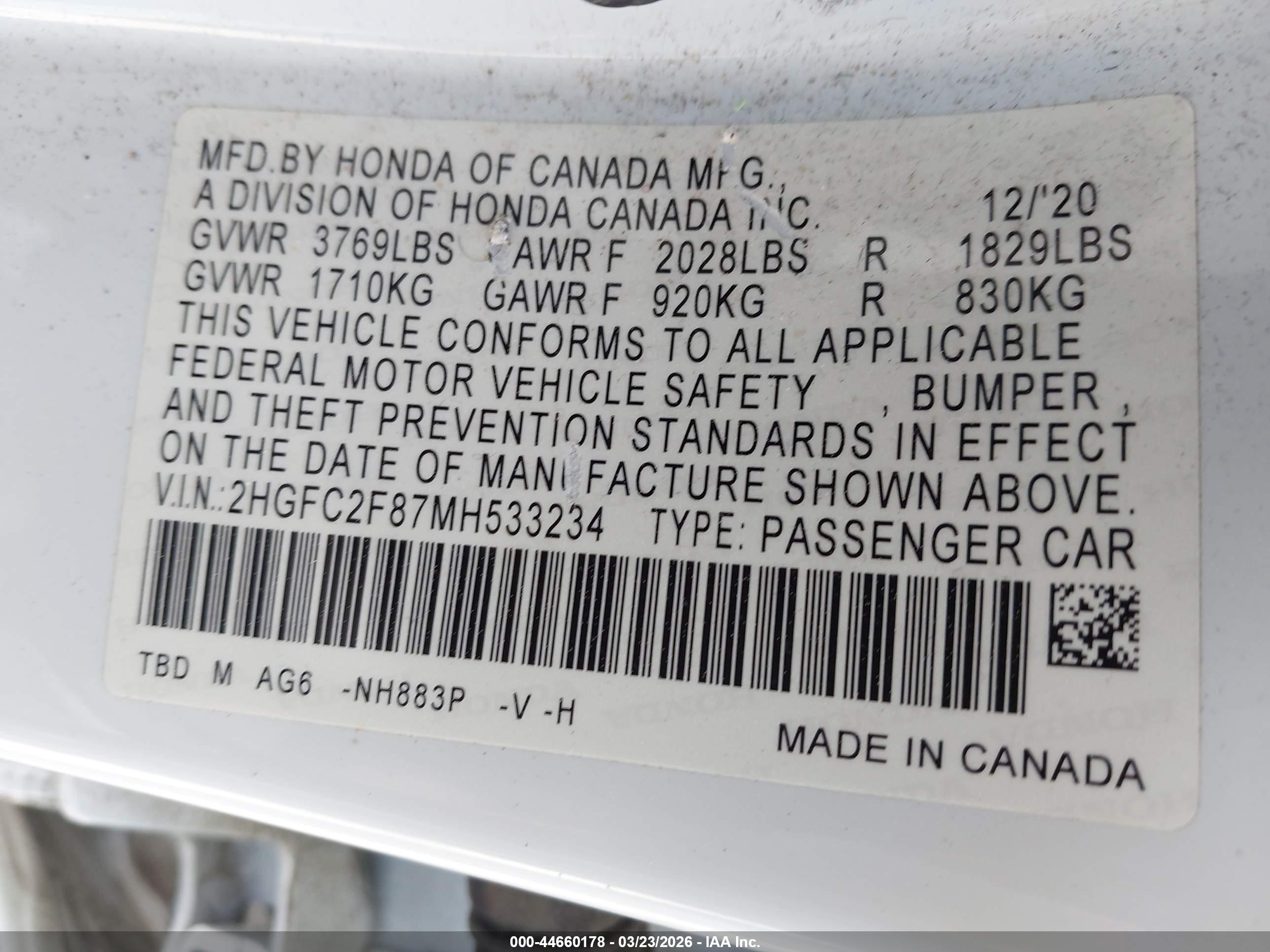 HONDA CIVIC image 9