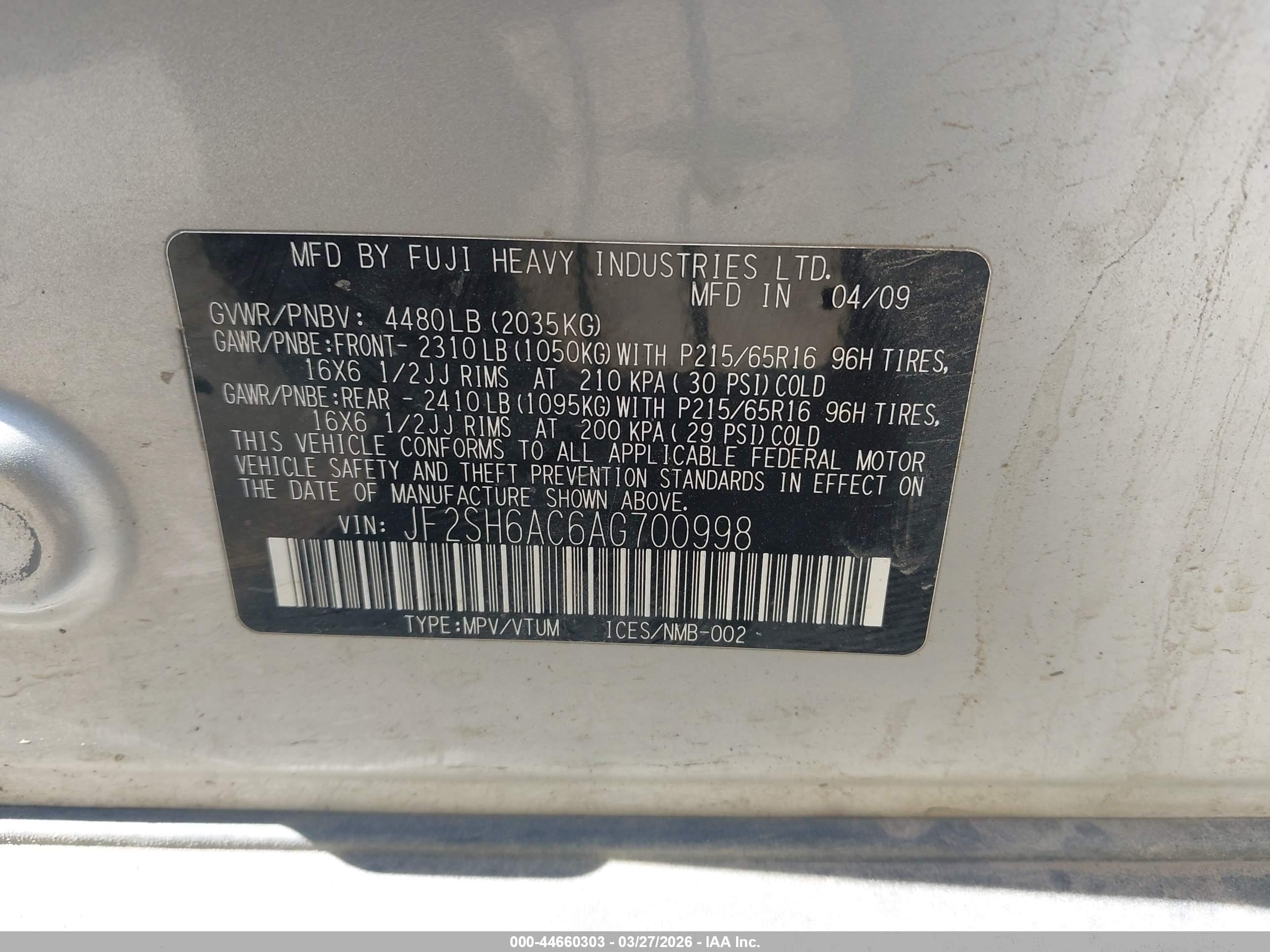 SUBARU FORESTER image 9