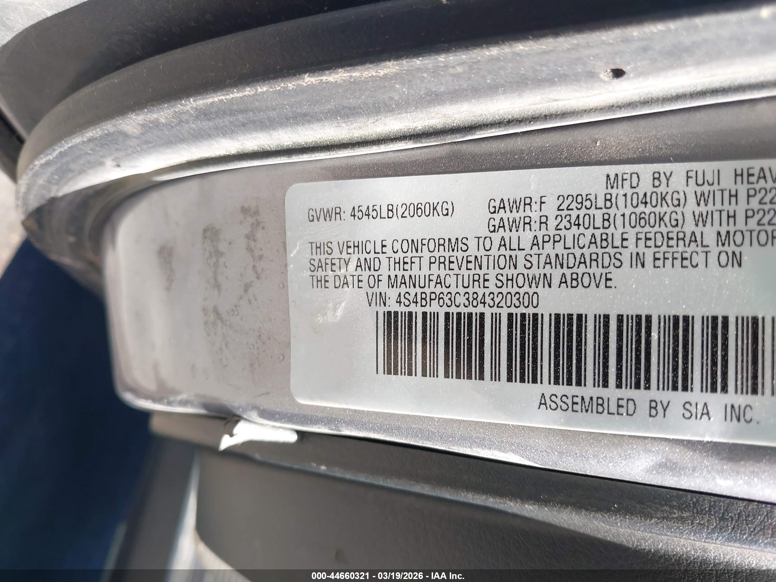 SUBARU OUTBACK image 9