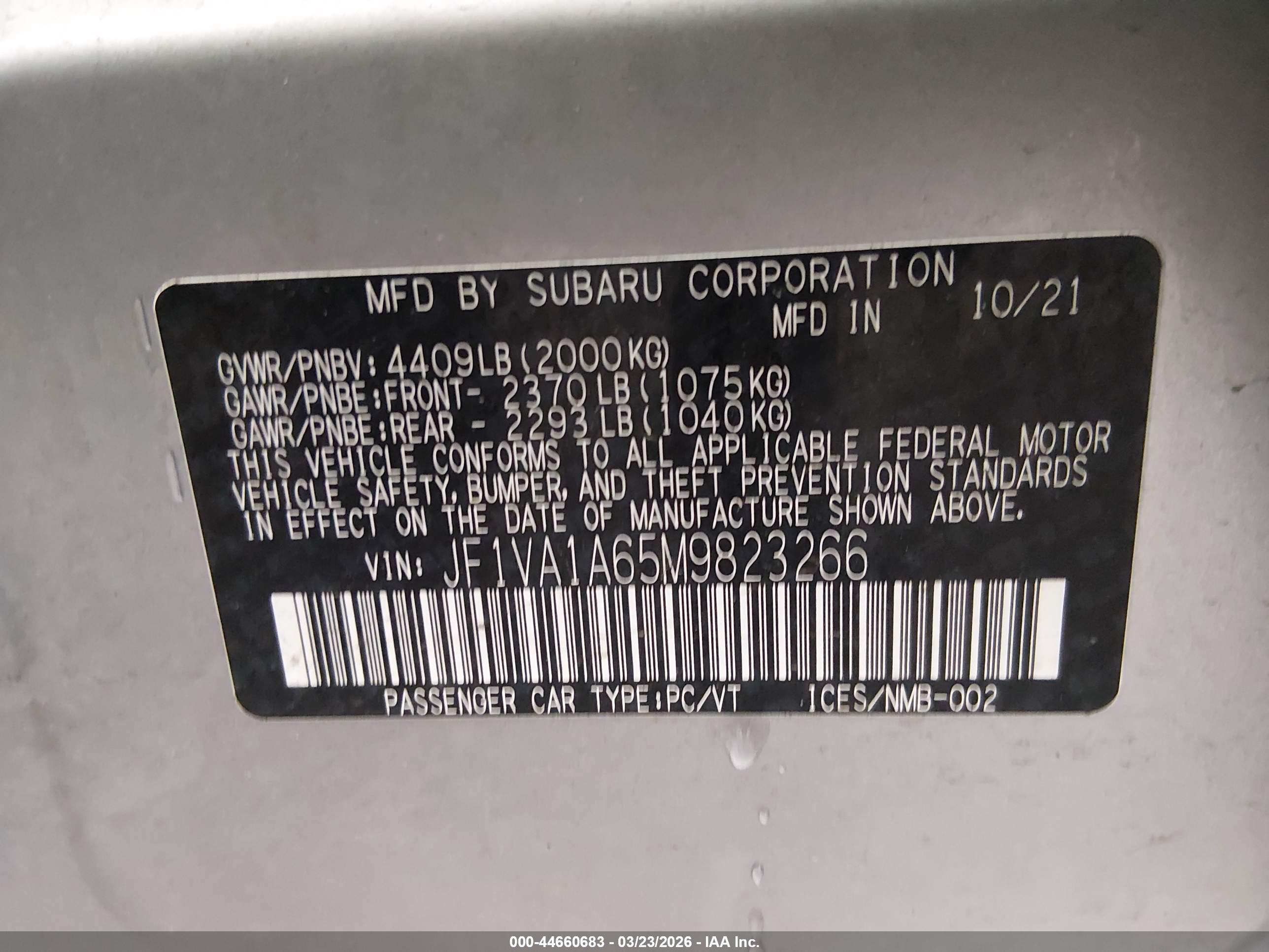 SUBARU WRX image 9