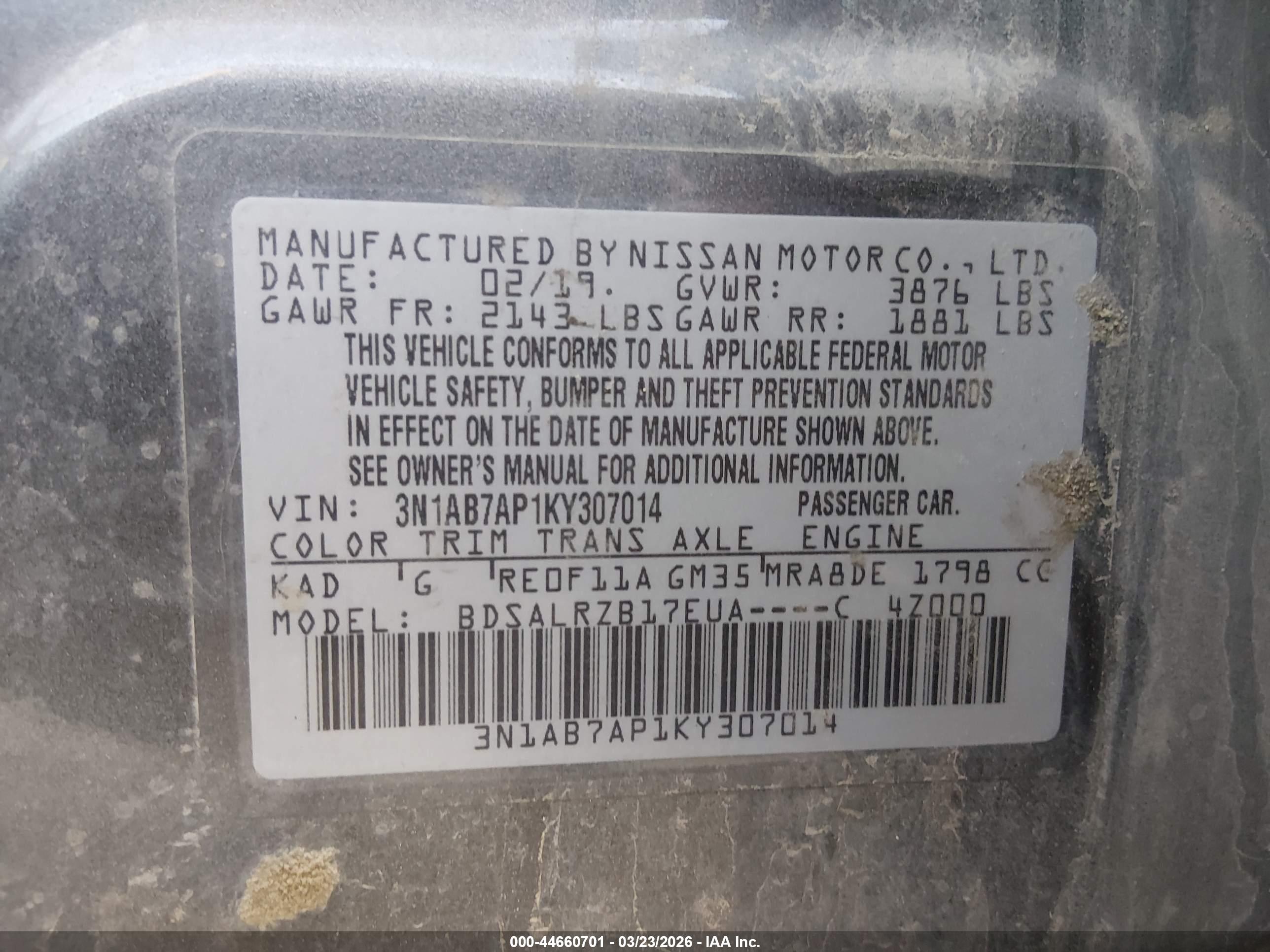 NISSAN SENTRA image 9