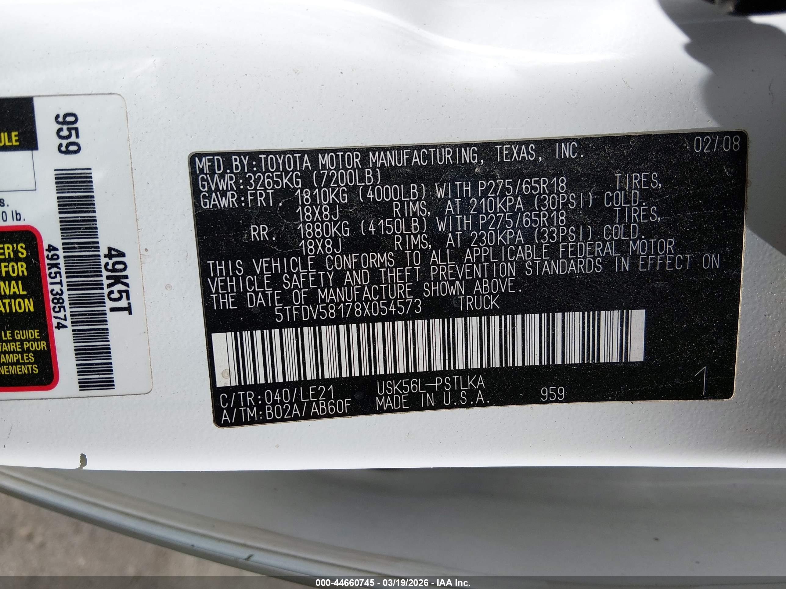 TOYOTA TUNDRA image 9