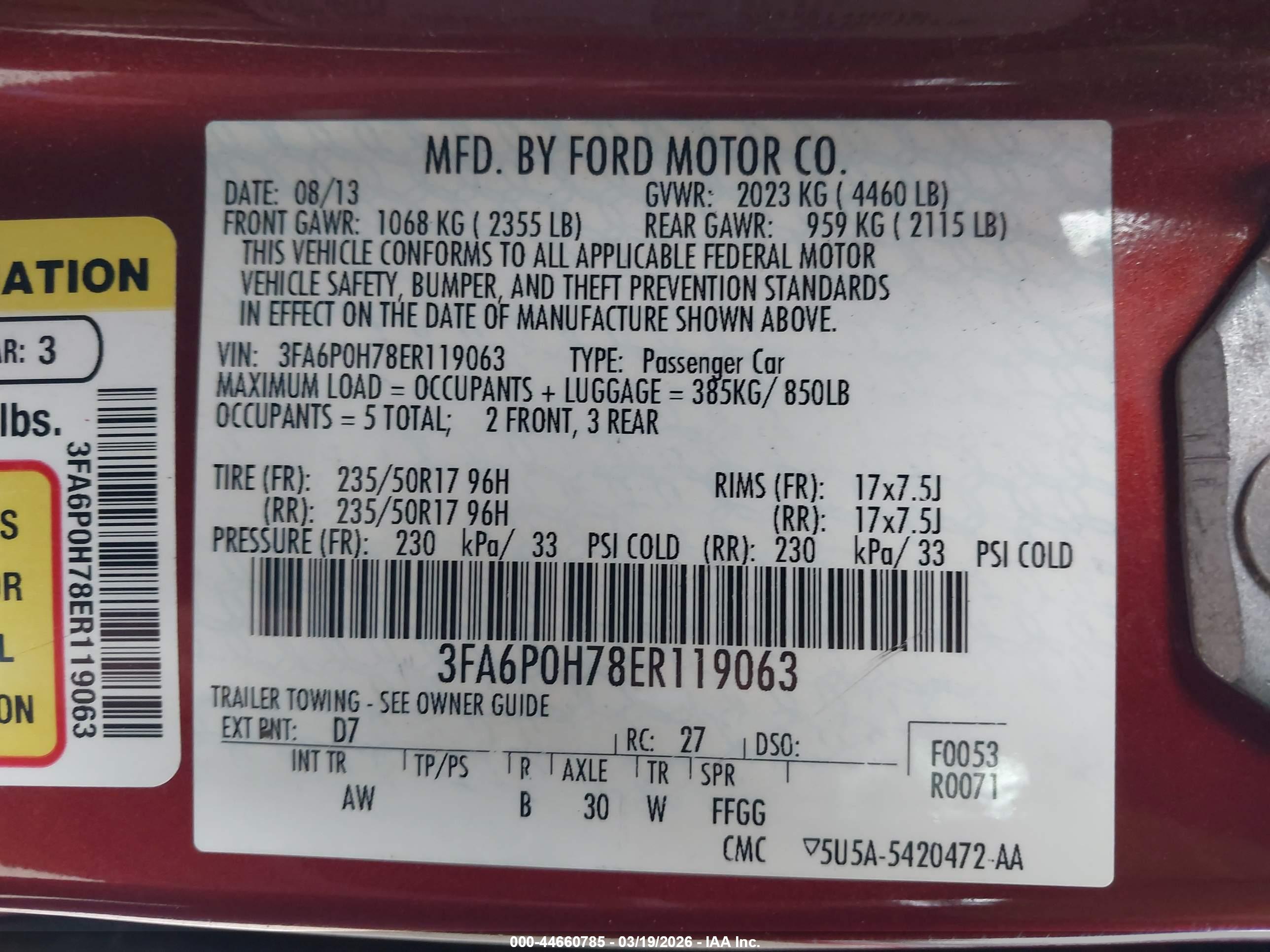 FORD FUSION image 9
