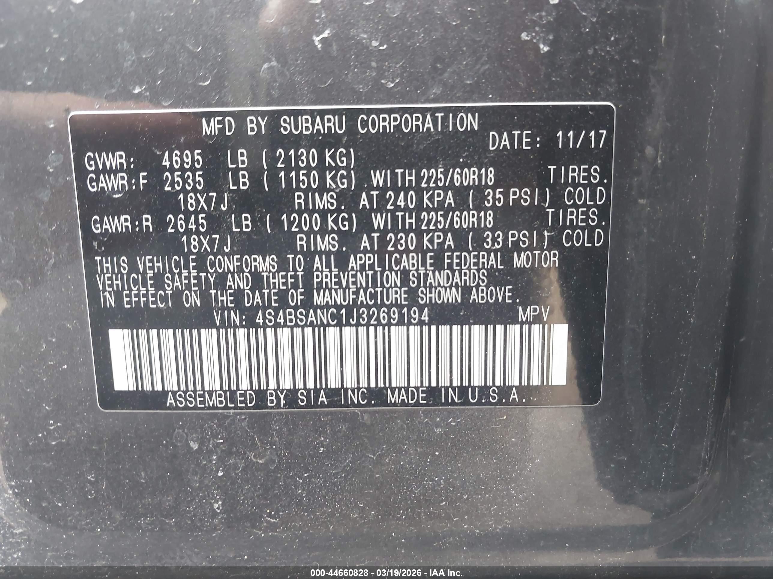 SUBARU OUTBACK image 9