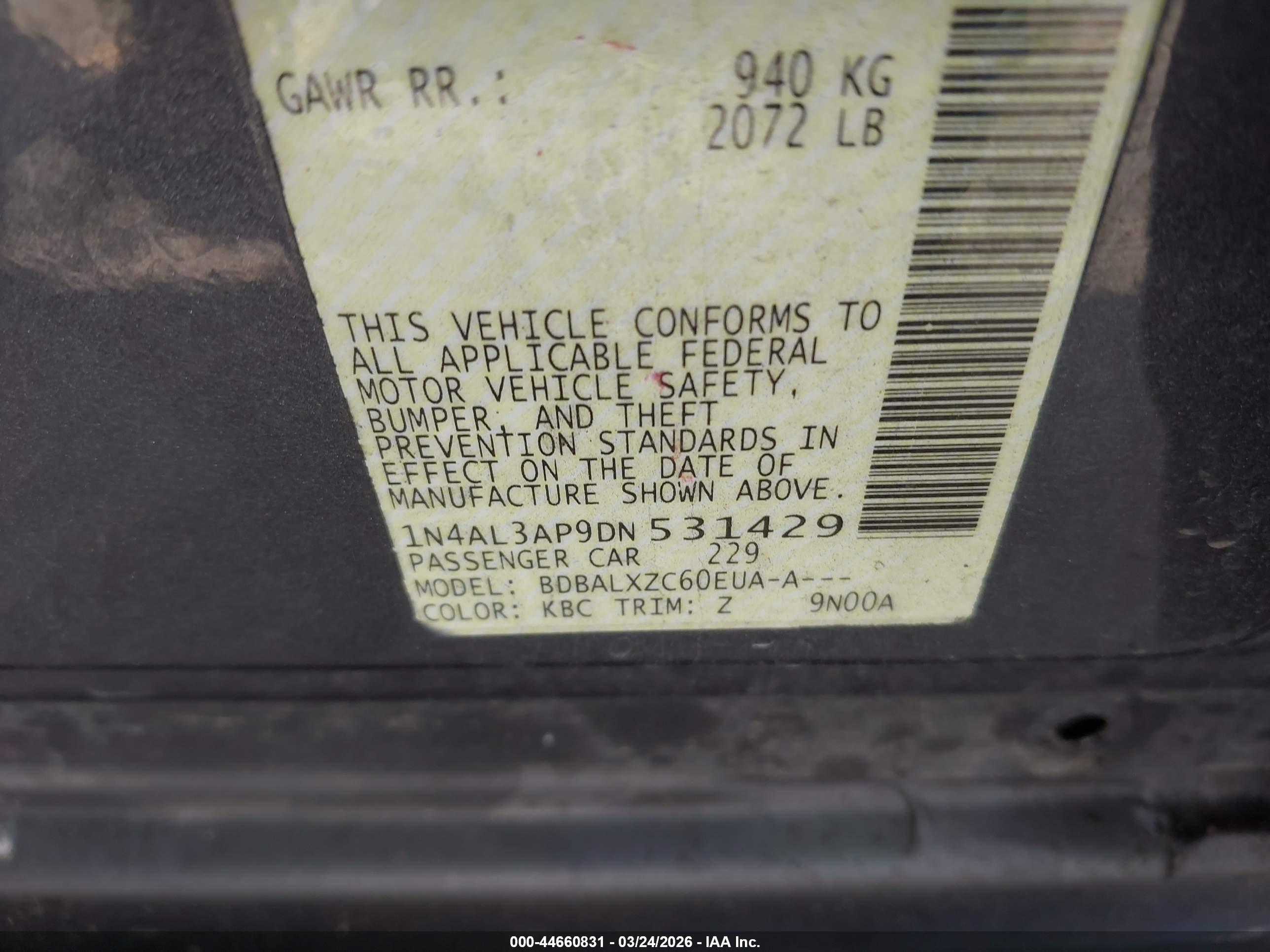 NISSAN ALTIMA image 9