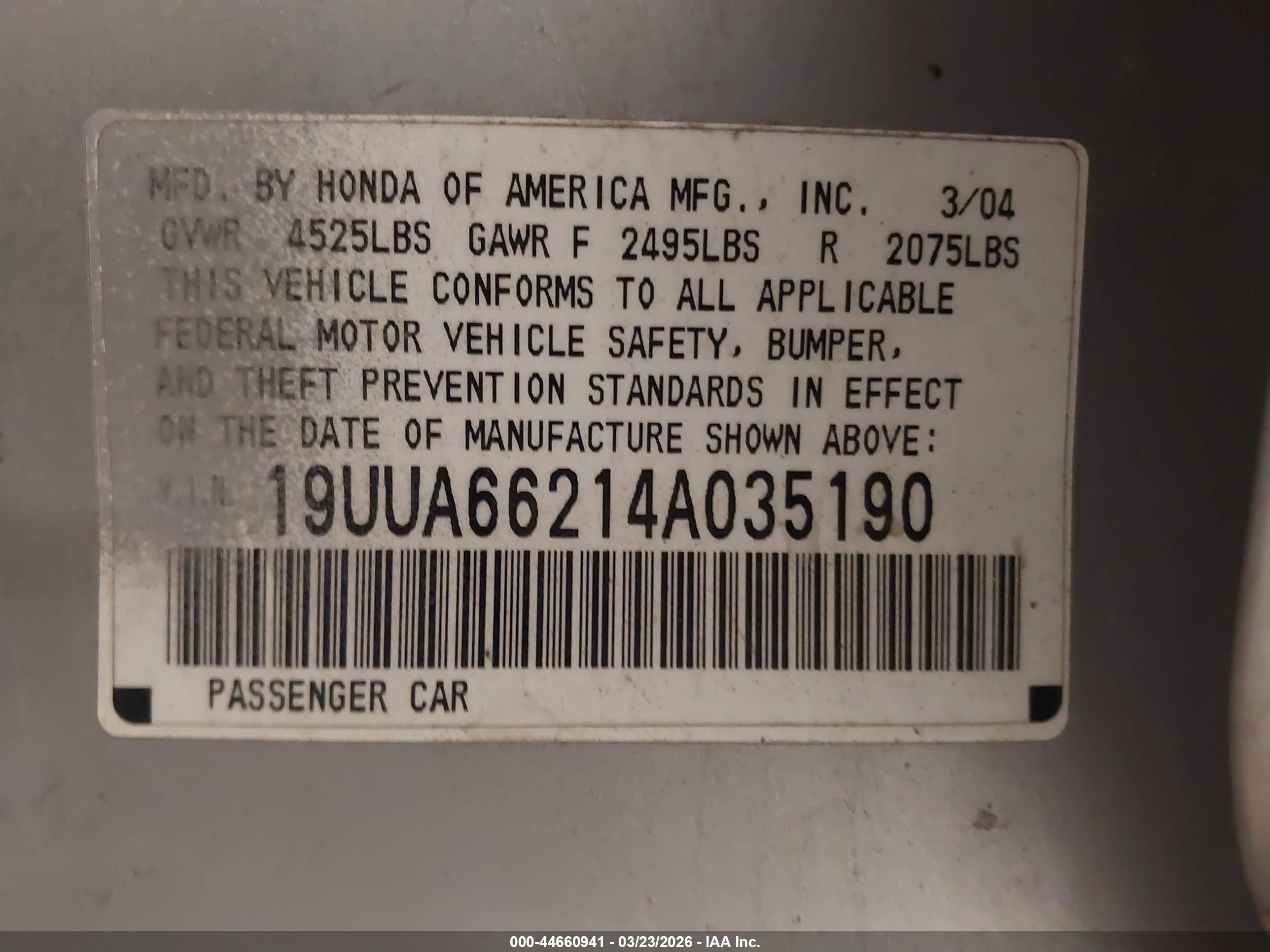 ACURA TL image 9
