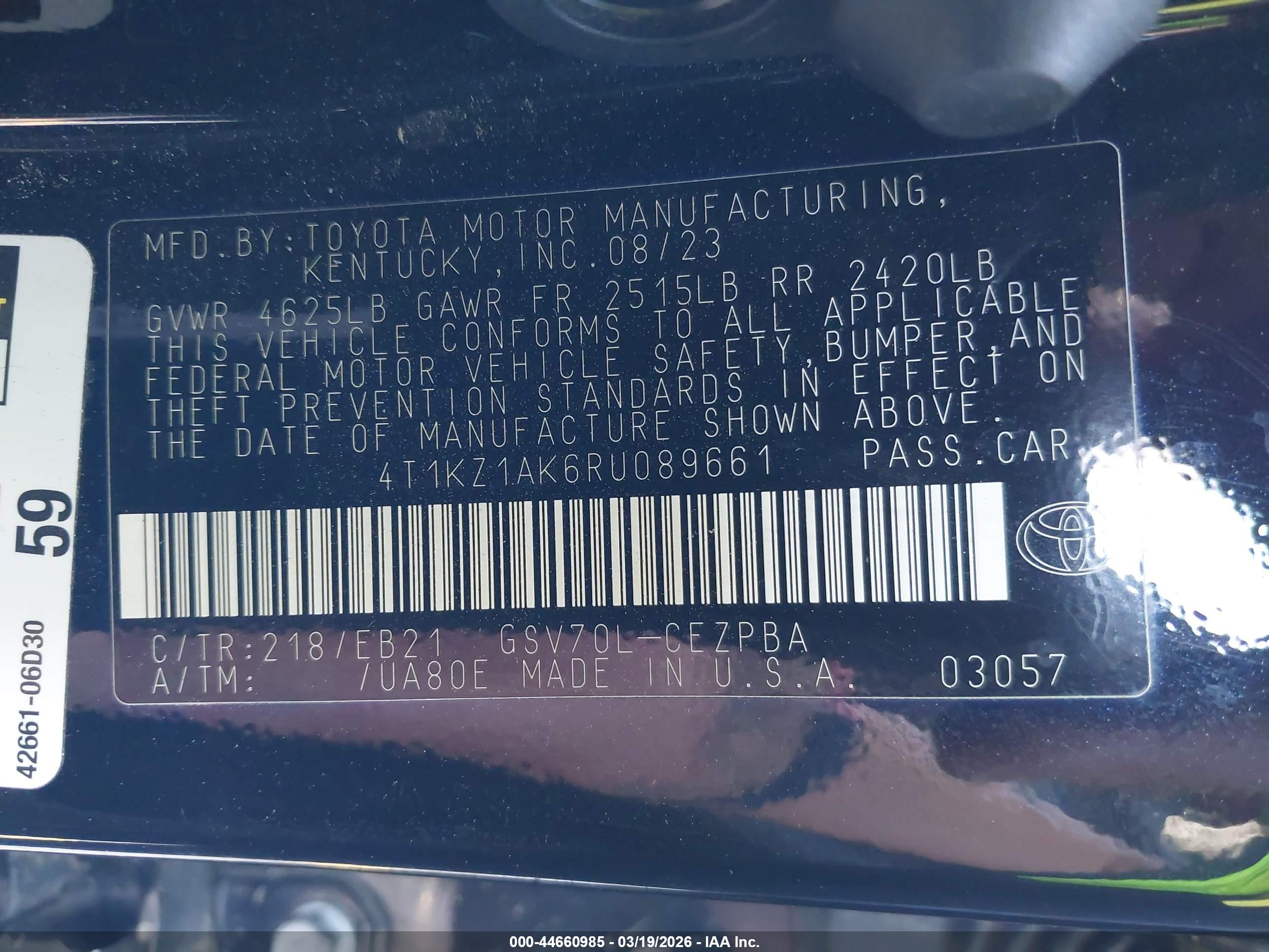 TOYOTA CAMRY image 9