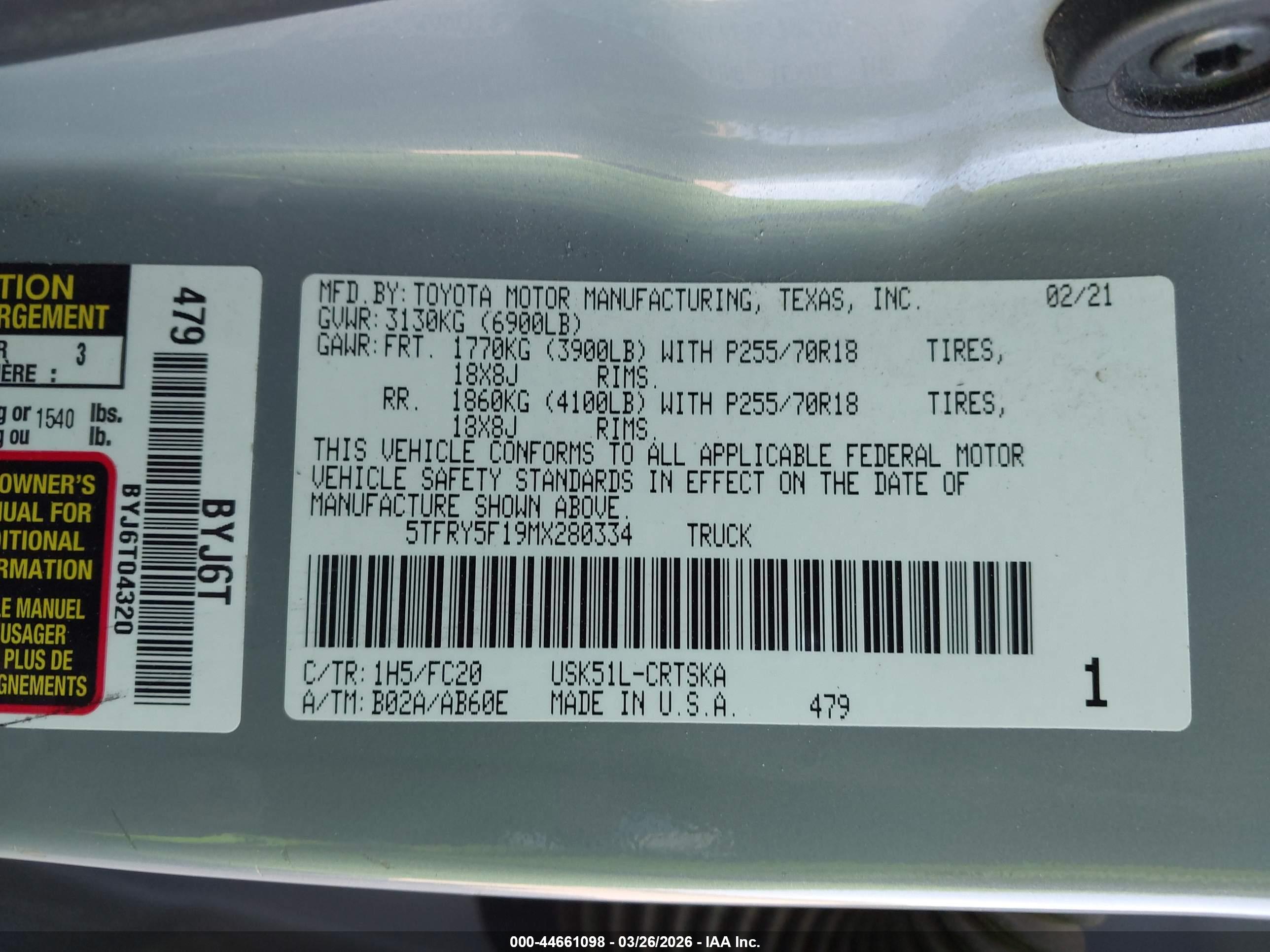 TOYOTA TUNDRA image 9