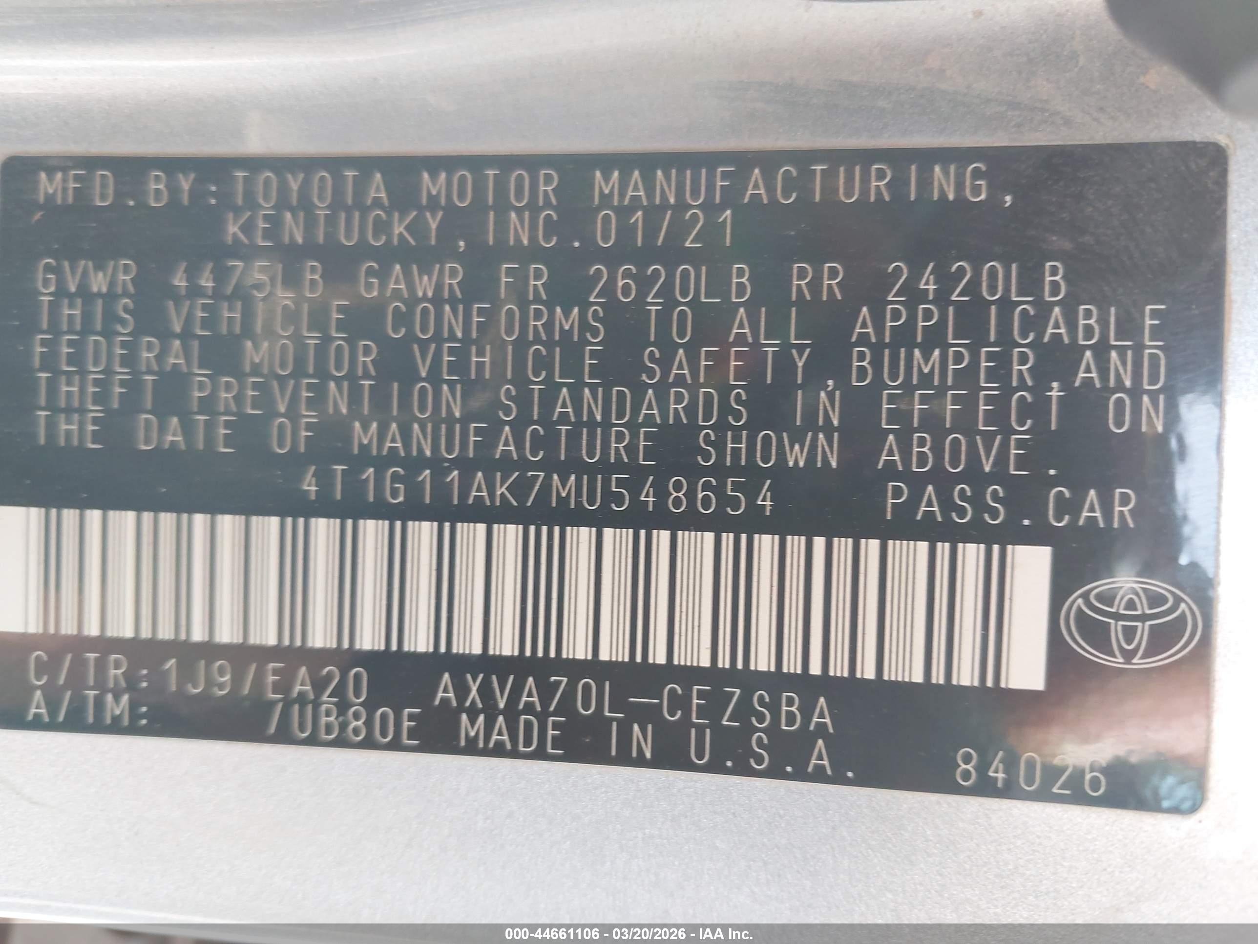 TOYOTA CAMRY image 9