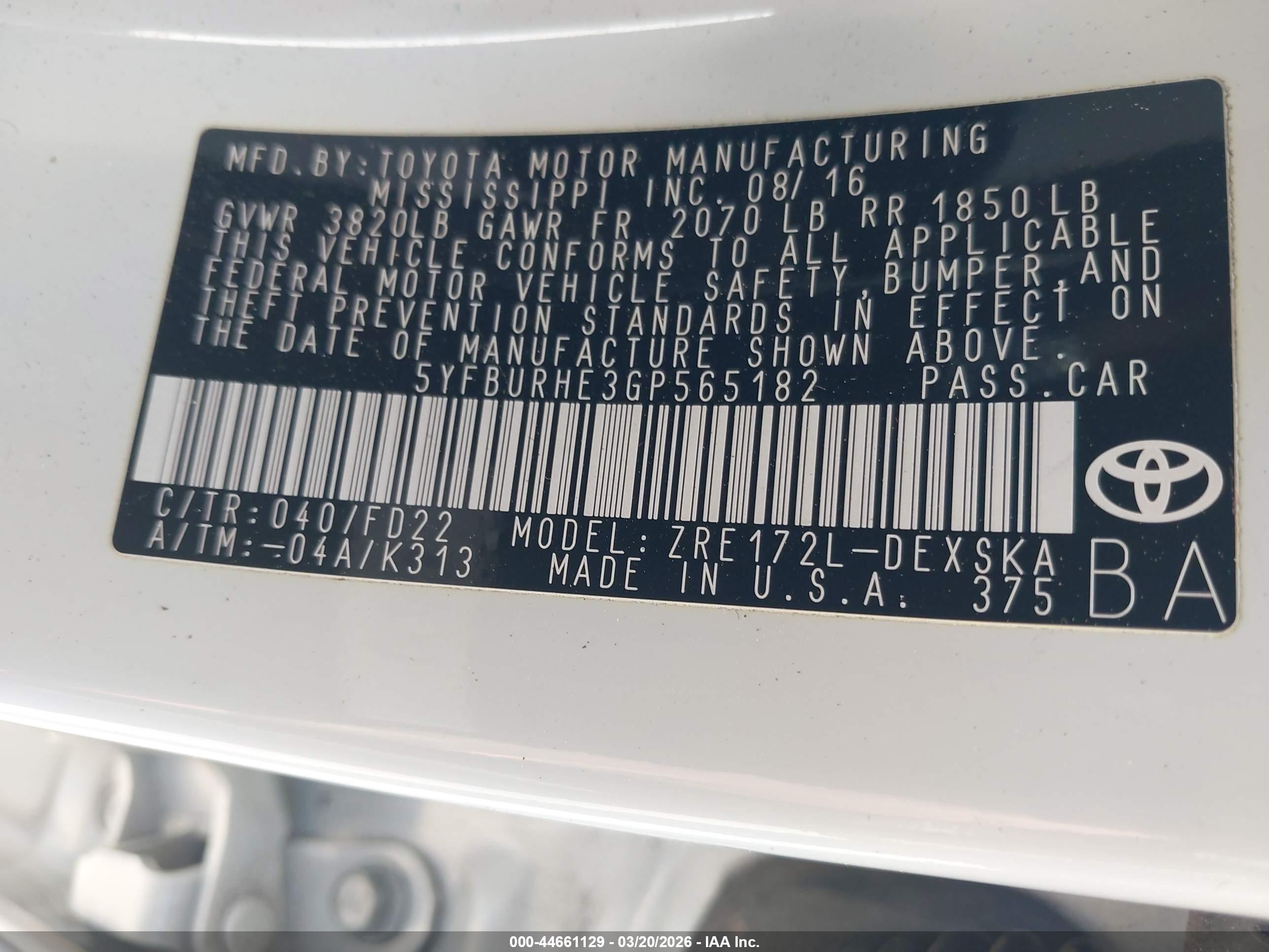 TOYOTA COROLLA image 9