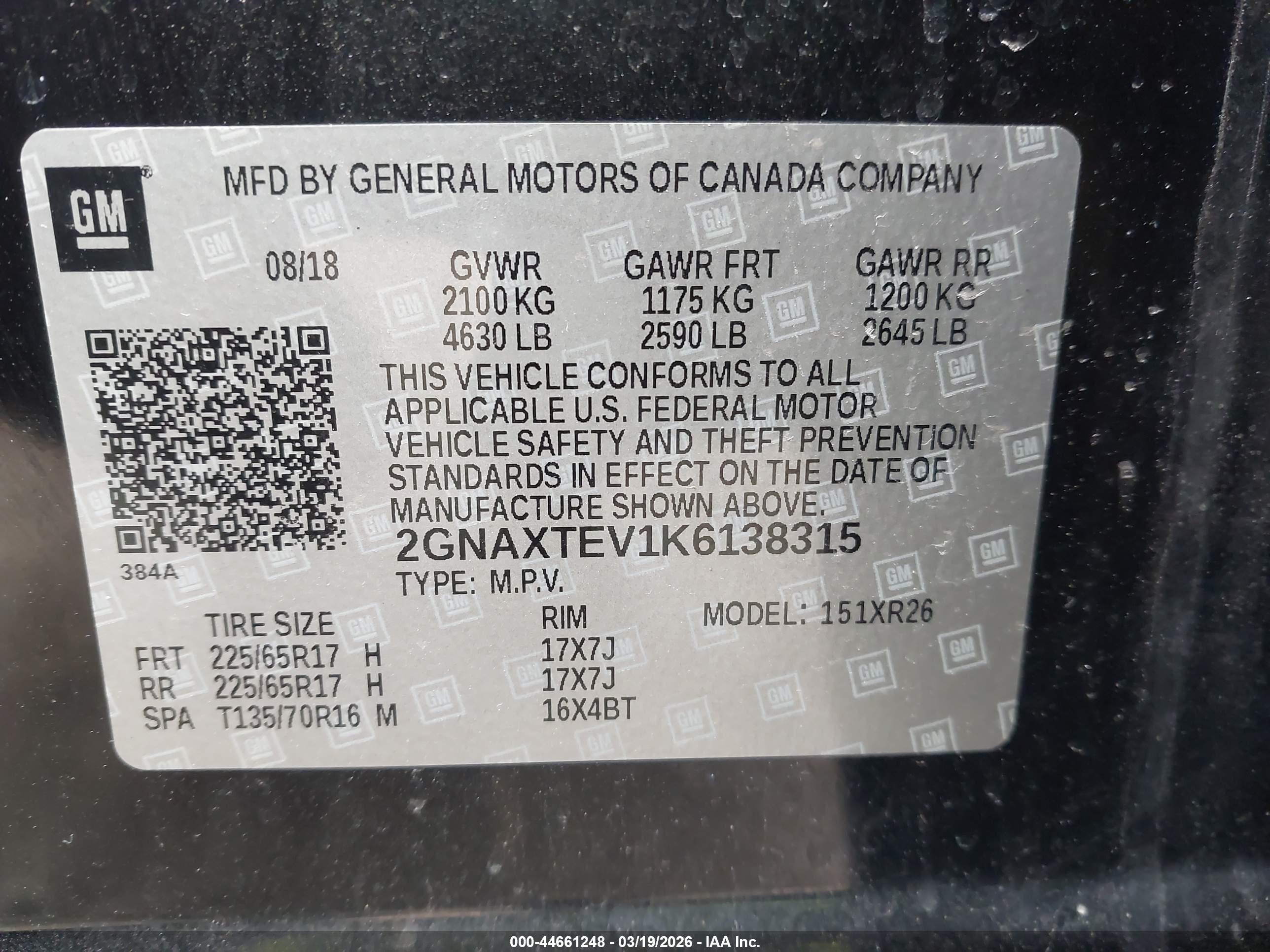 CHEVROLET EQUINOX image 9
