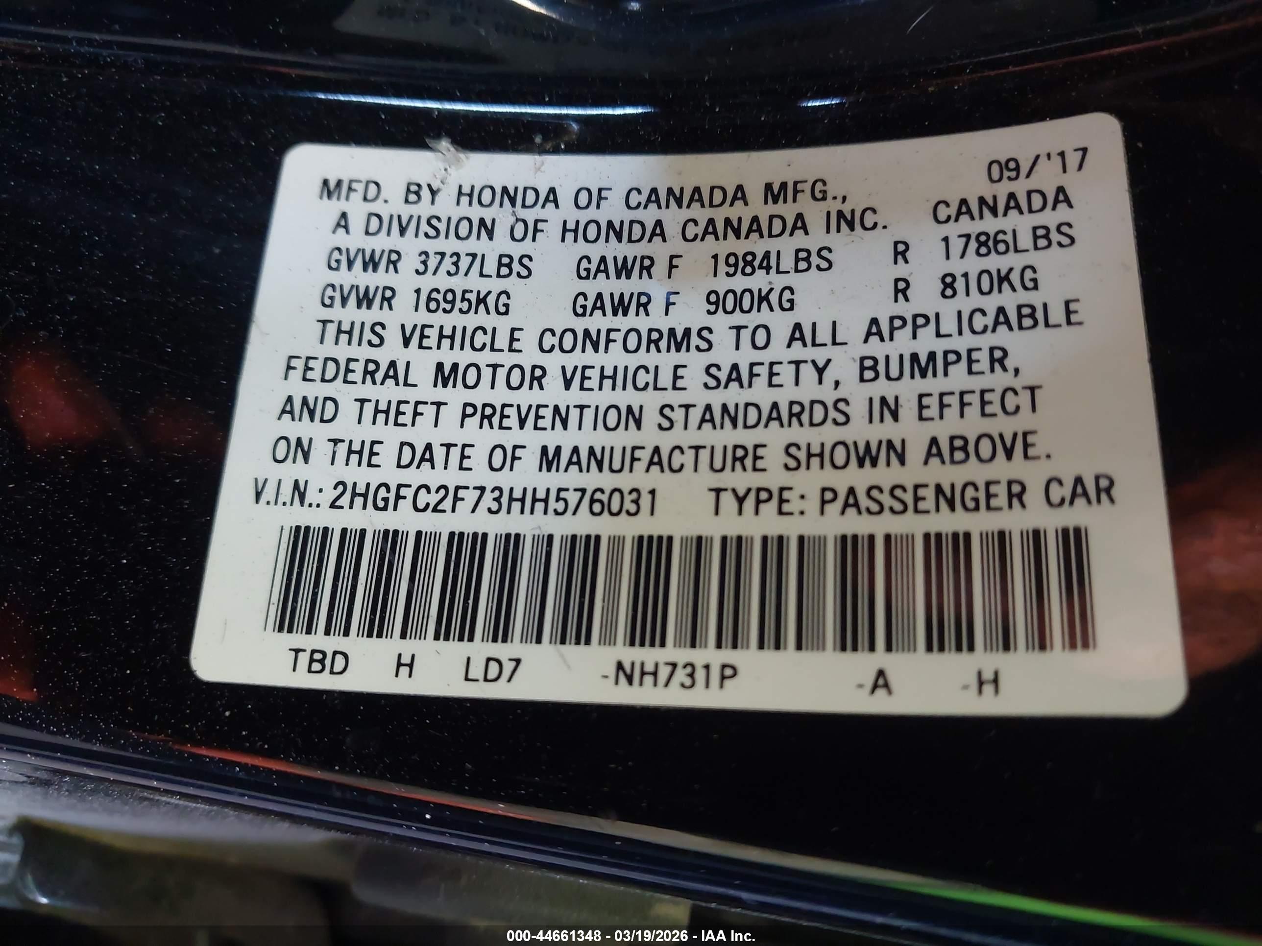HONDA CIVIC image 9