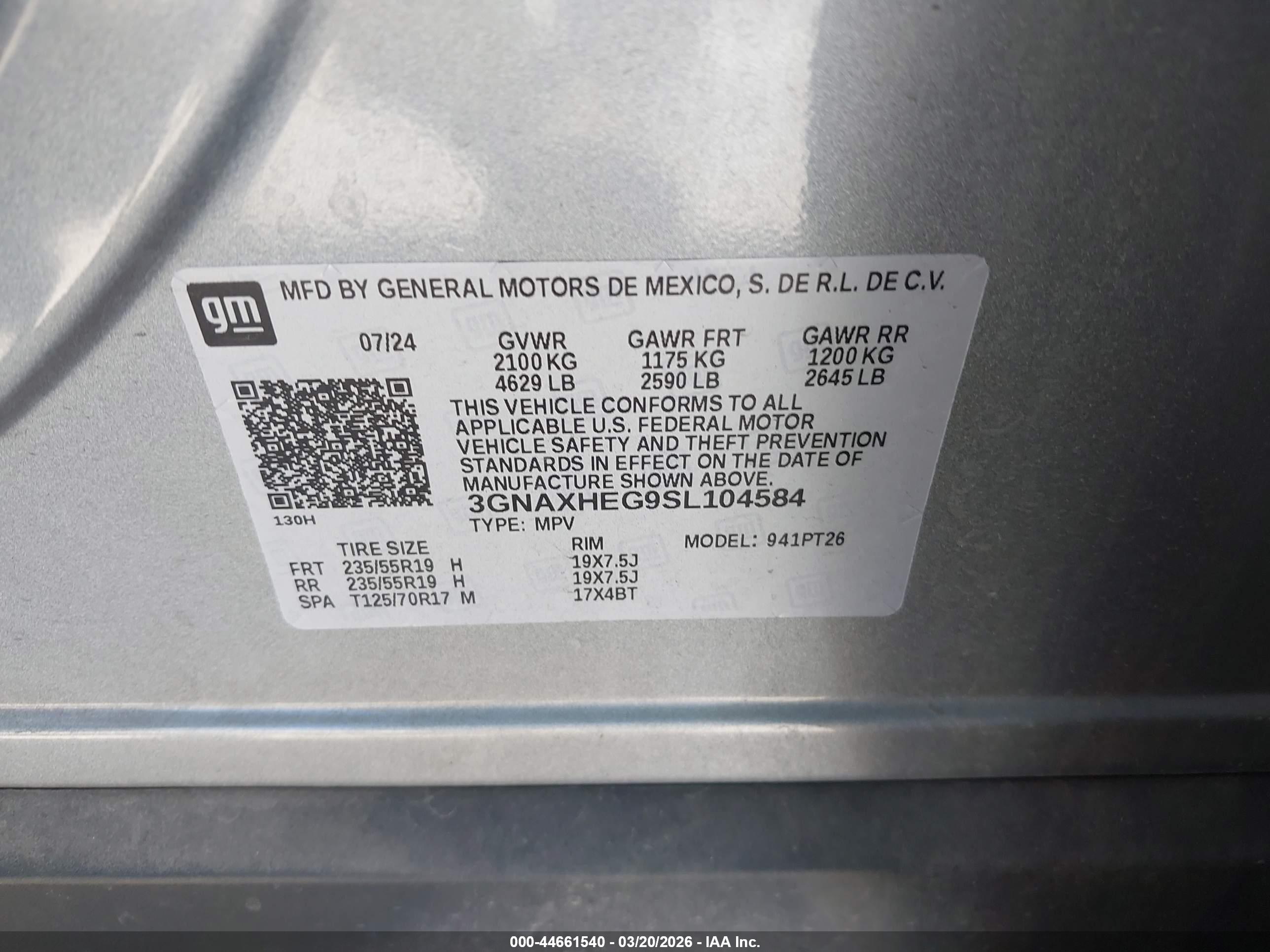 CHEVROLET EQUINOX image 9