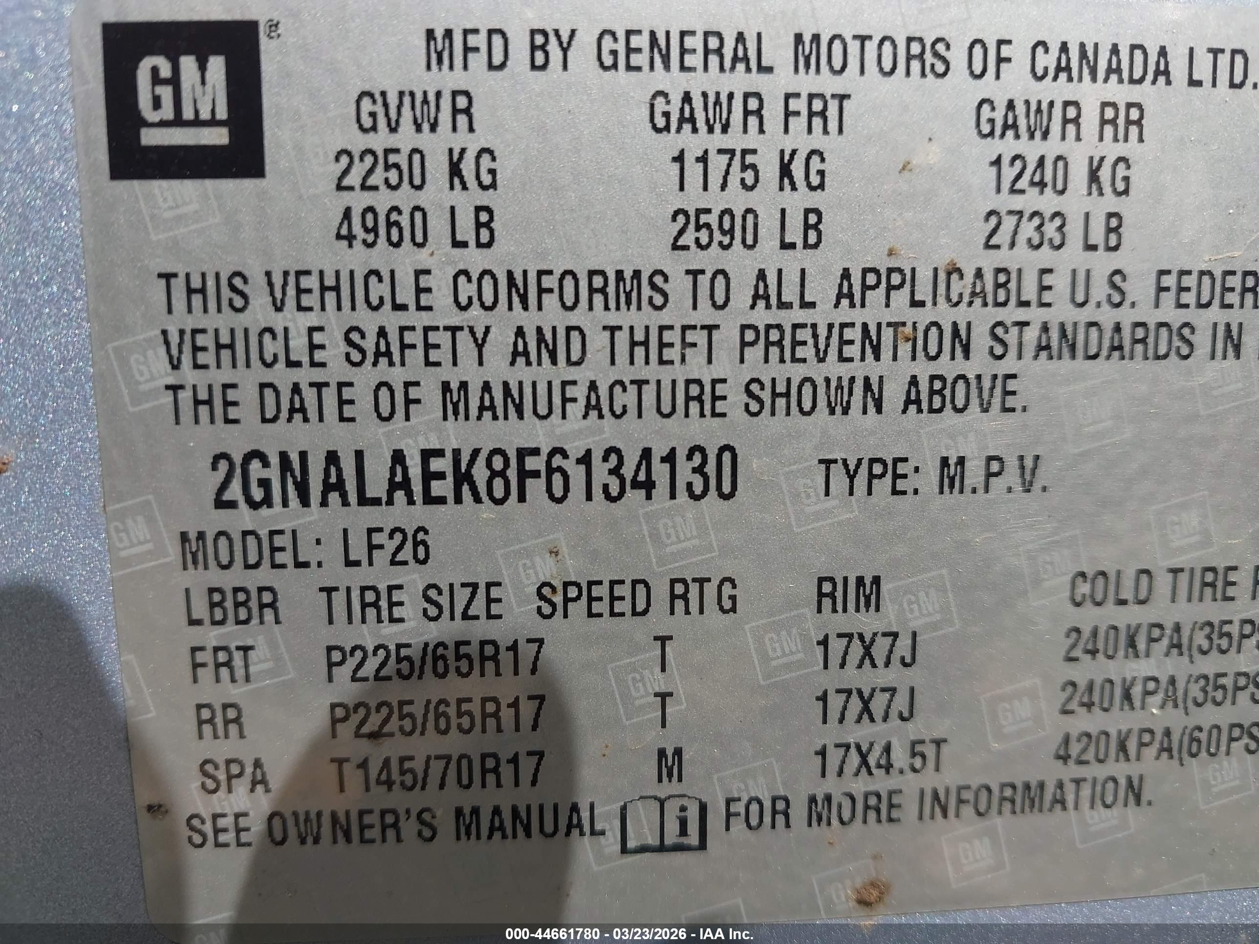 CHEVROLET EQUINOX image 9