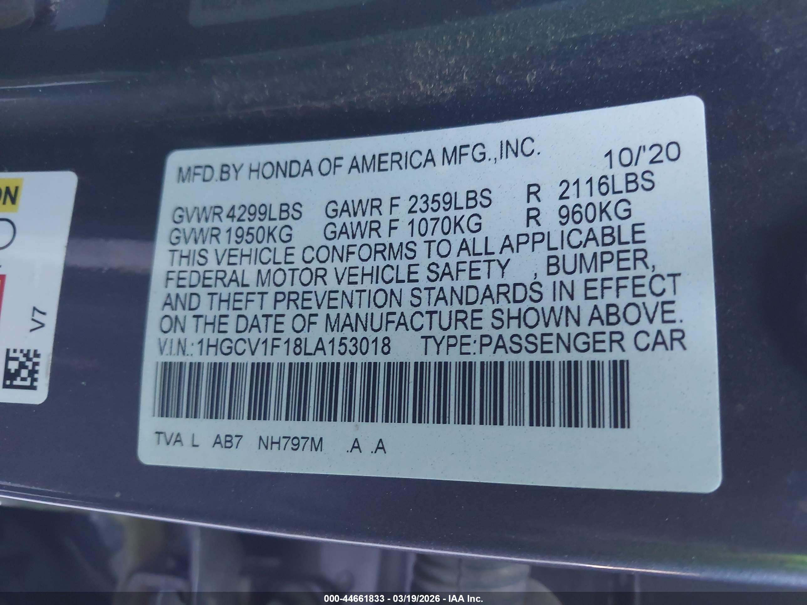 HONDA ACCORD image 9