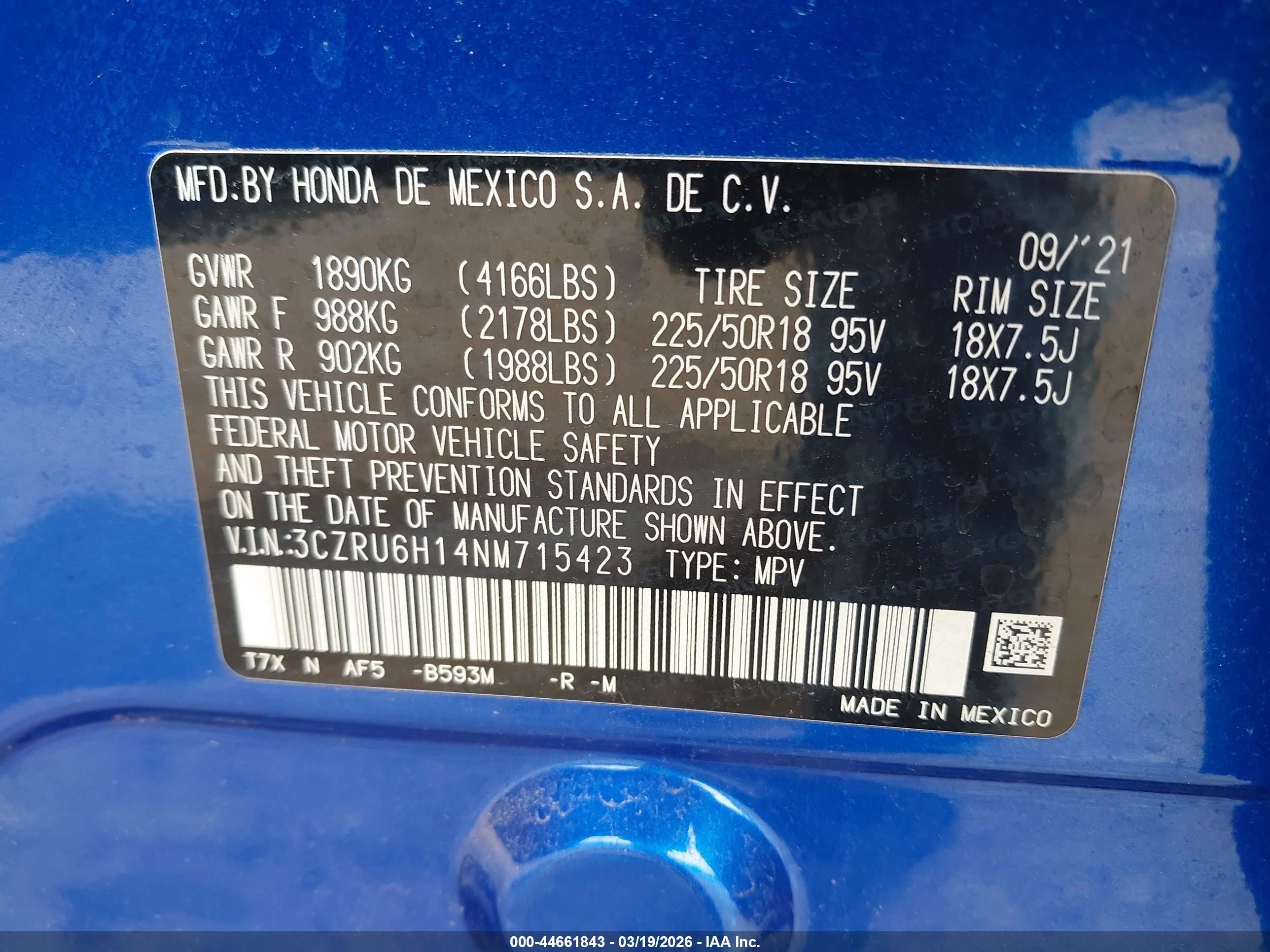 HONDA HR-V image 9