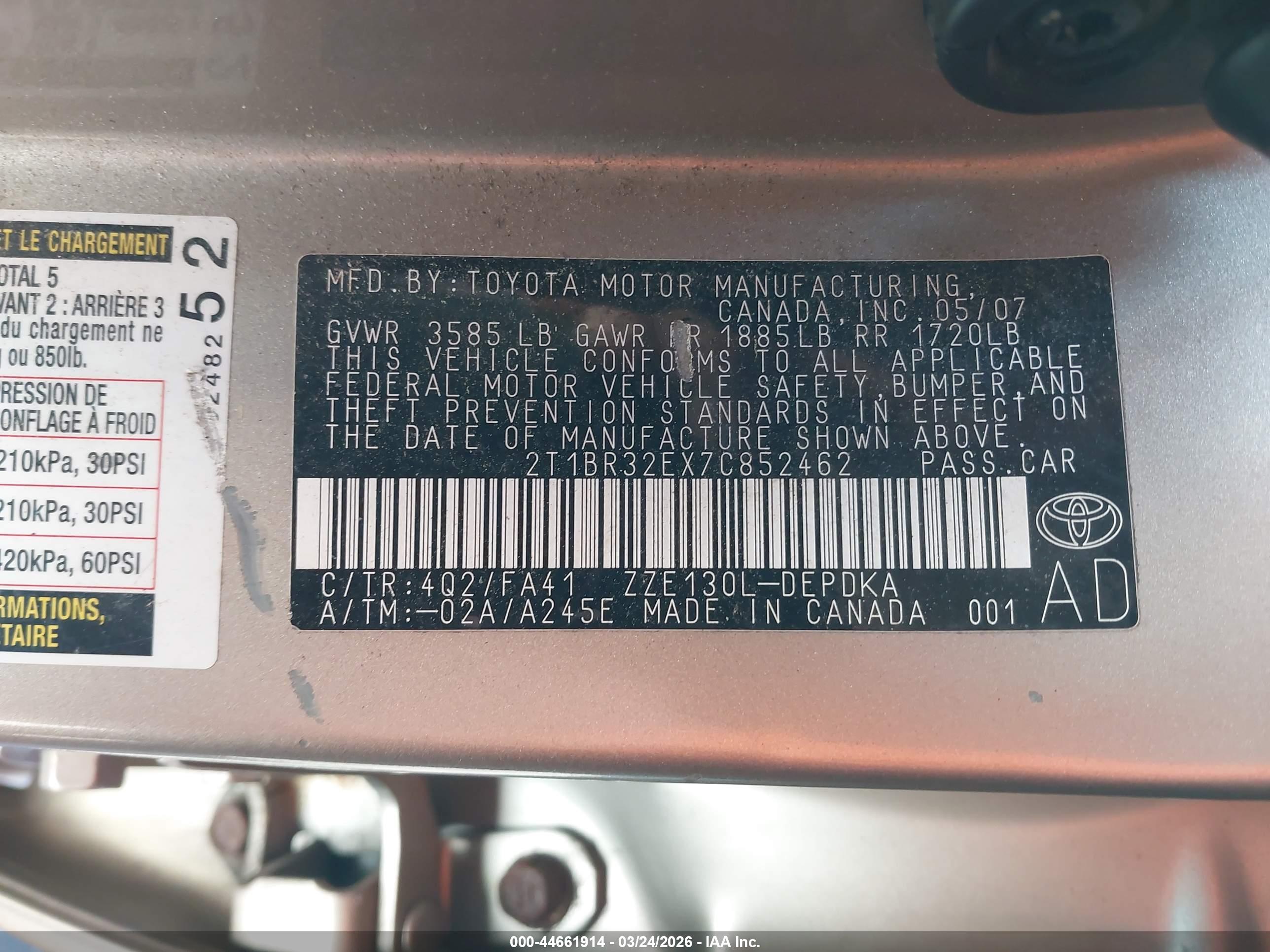 TOYOTA COROLLA image 9