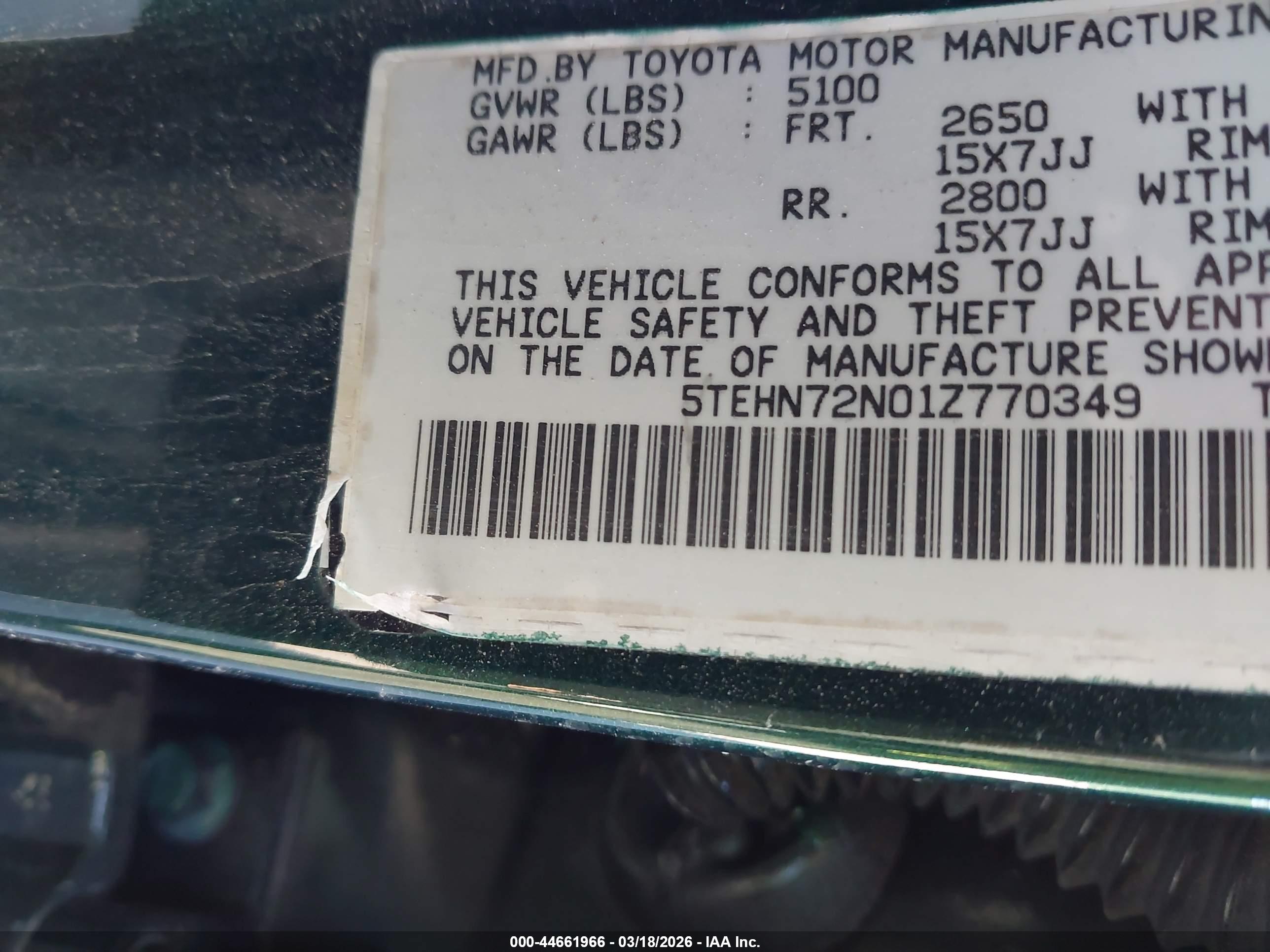 TOYOTA TACOMA image 9
