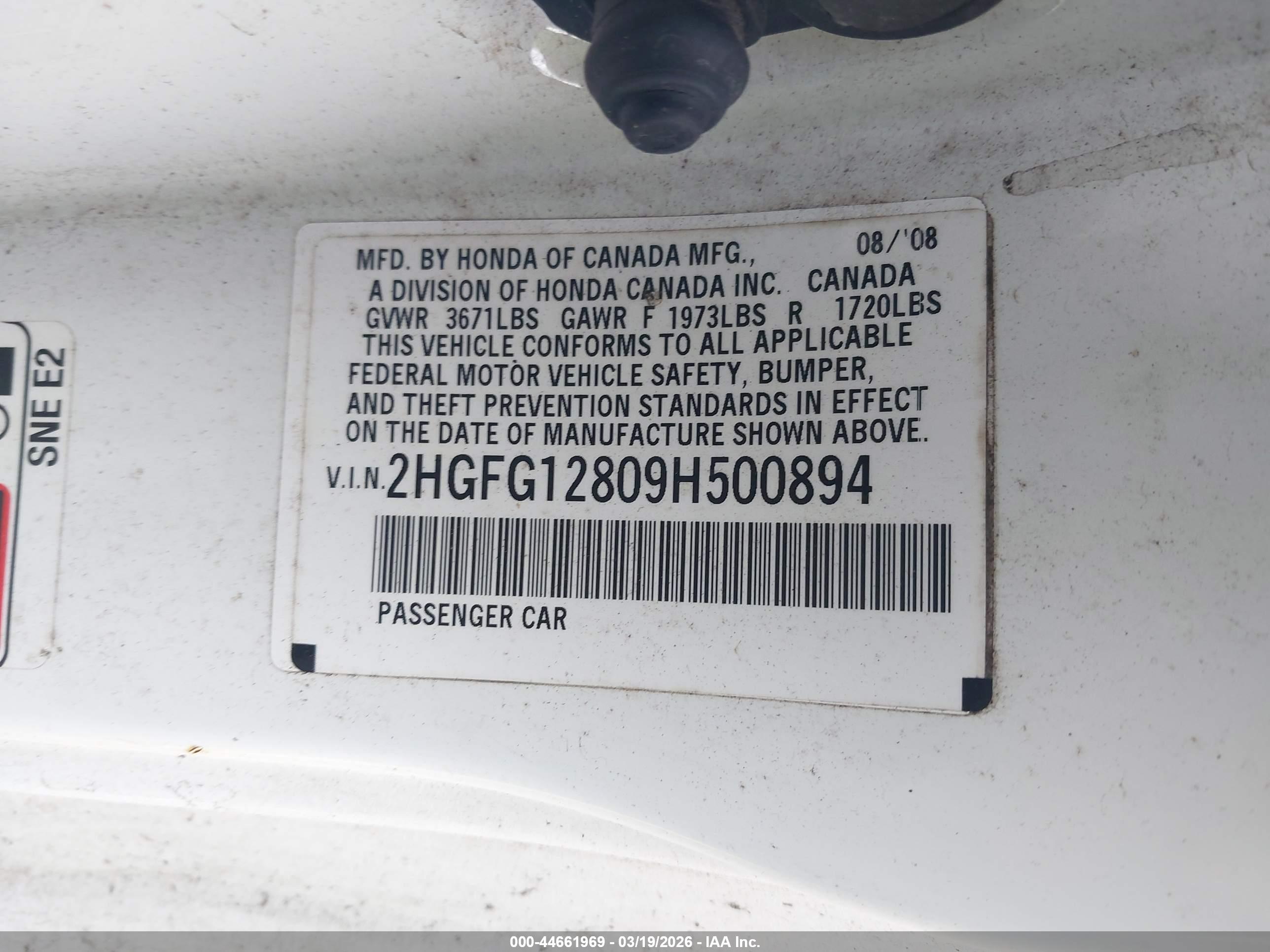 HONDA CIVIC image 9