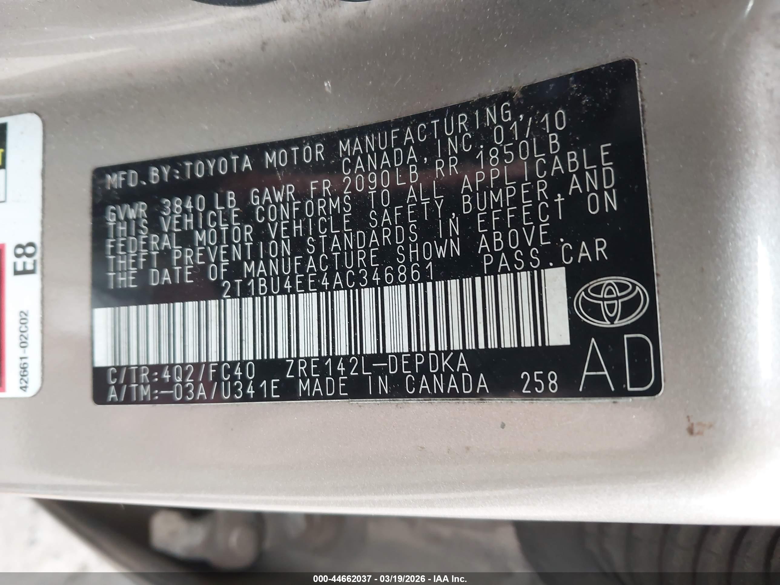 TOYOTA COROLLA image 9