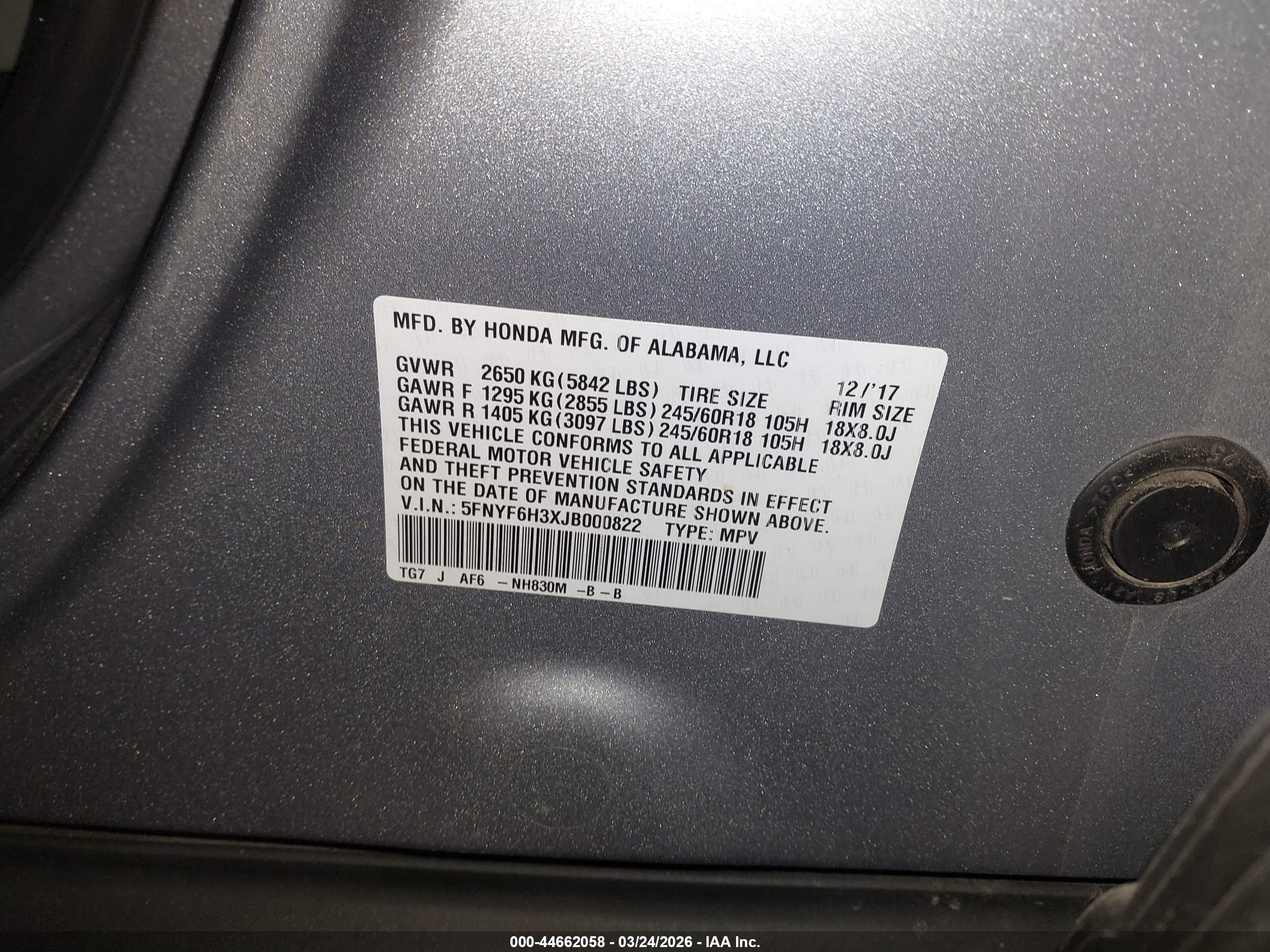 HONDA PILOT image 9