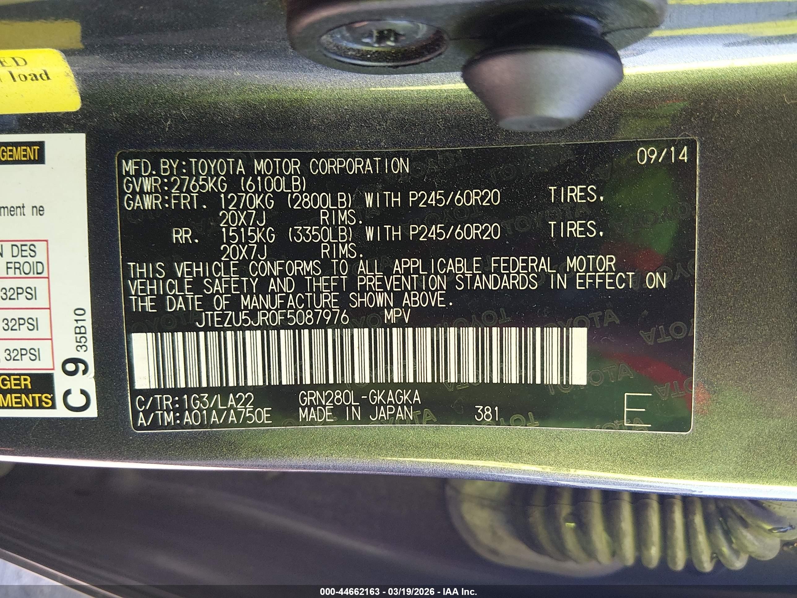 TOYOTA 4RUNNER image 9