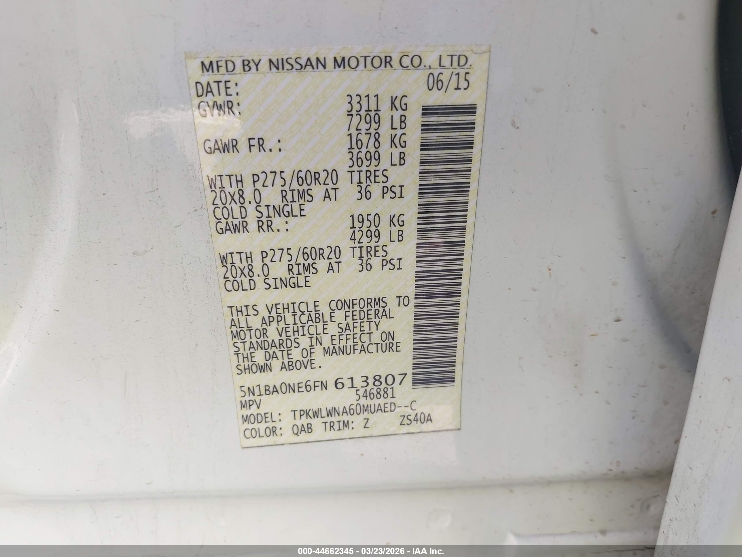 NISSAN ARMADA image 9