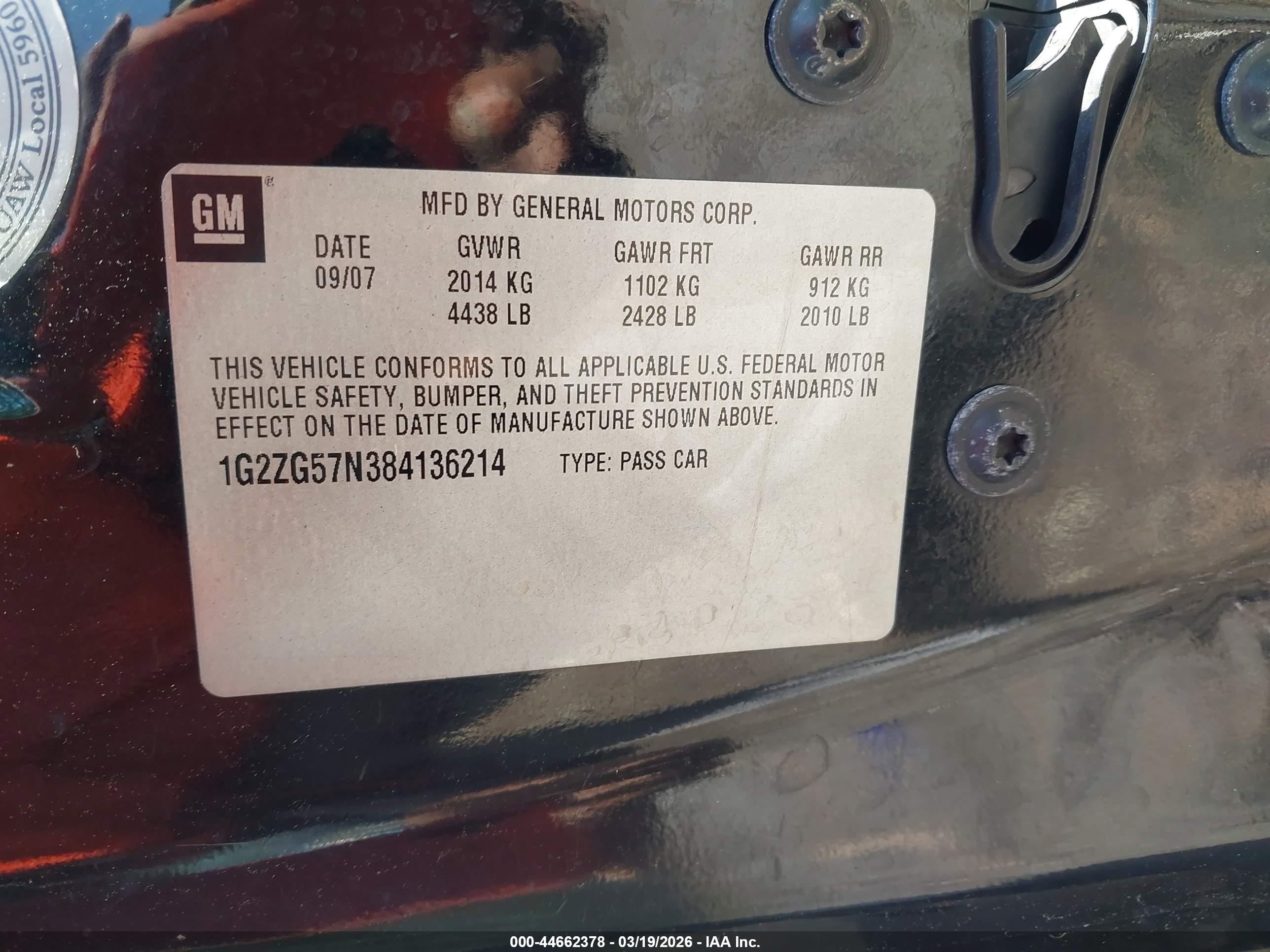PONTIAC G6 image 9